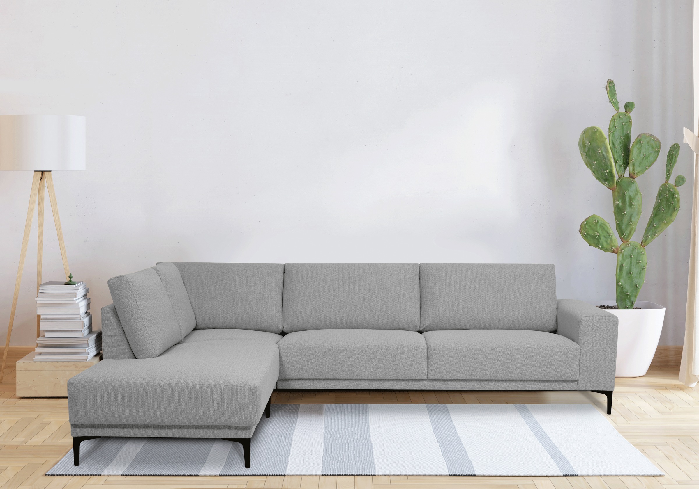 OTTO home Ecksofa "Xander, L-Form," Breite 289 cm, Webstoff, Soft-Touch Che günstig online kaufen