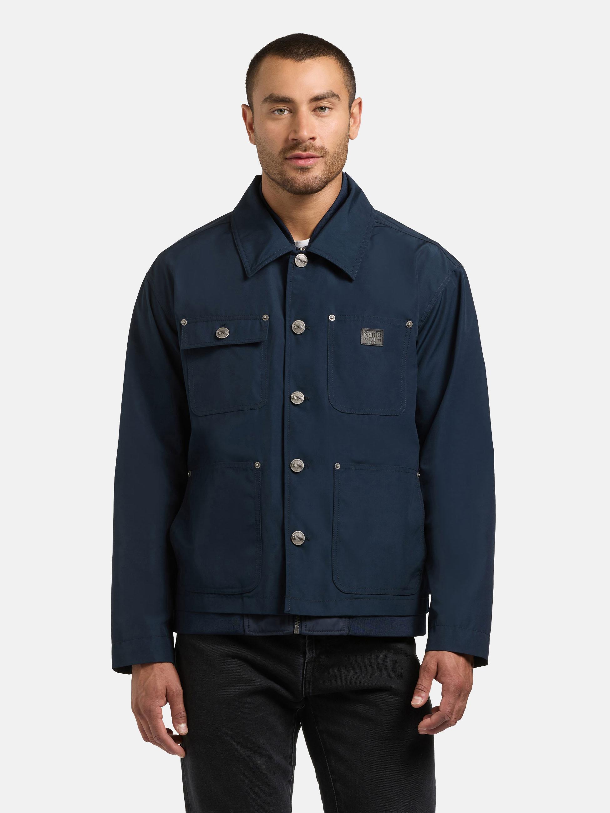 khujo Hemdjacke "Raise" Hybride Herrenjacke mit Bomberjacken-Elementen