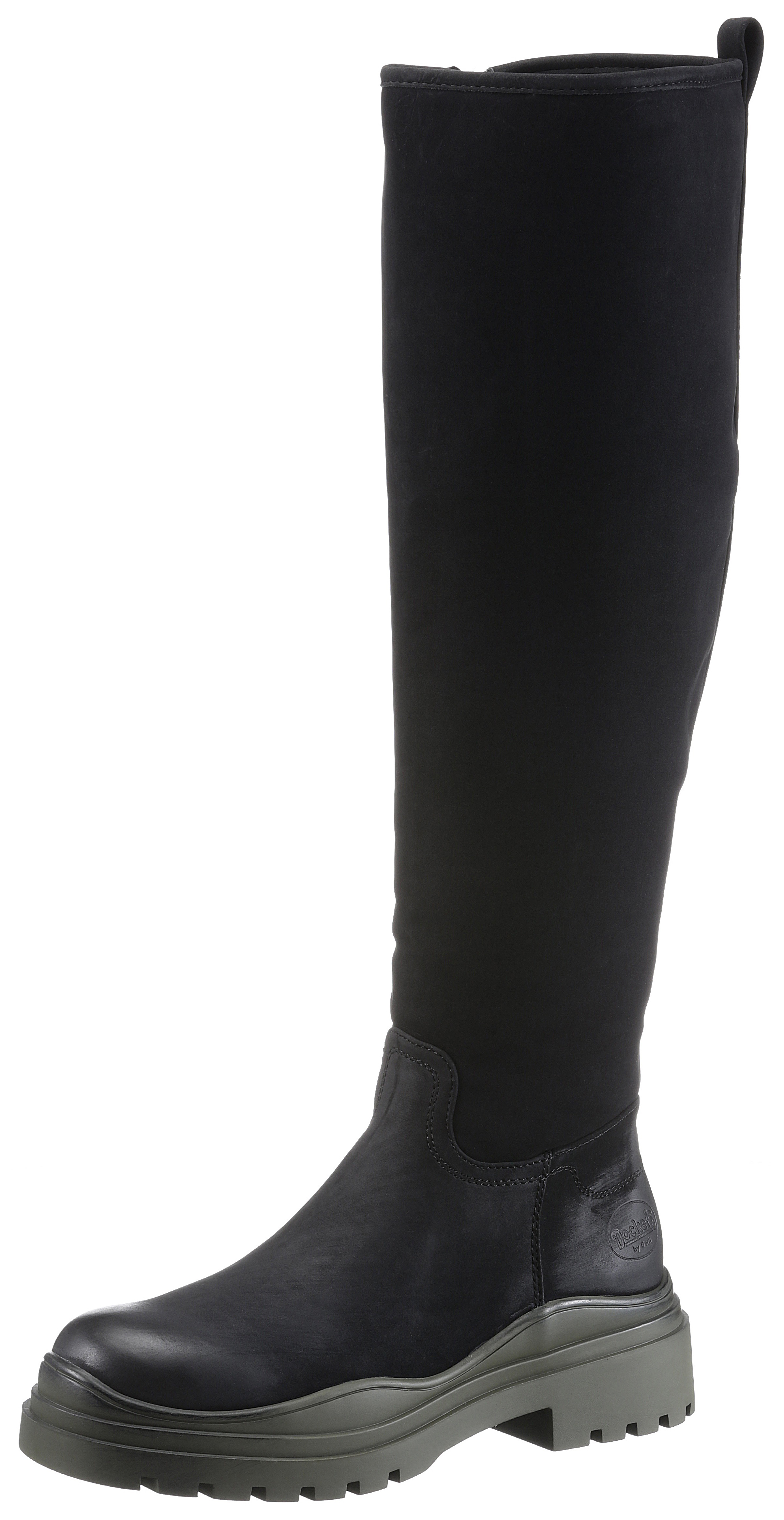 Overkneestiefel, mit Reißverschluss