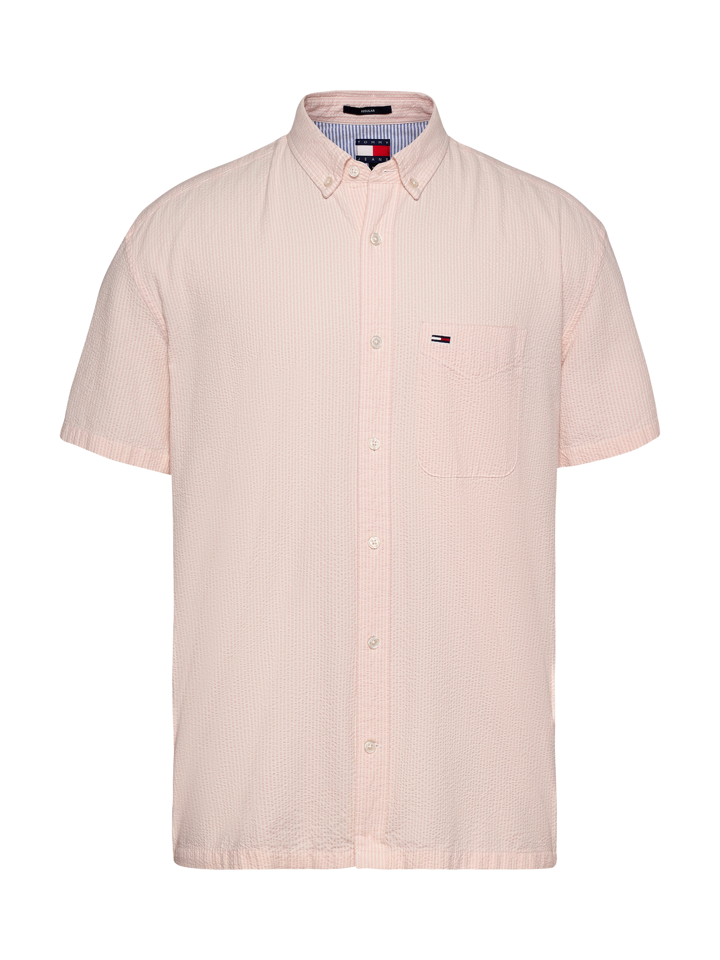 Tommy Jeans Kurzarmhemd "TJM REG SEERSUCKER STP SS SHIRT", fein gestreift günstig online kaufen