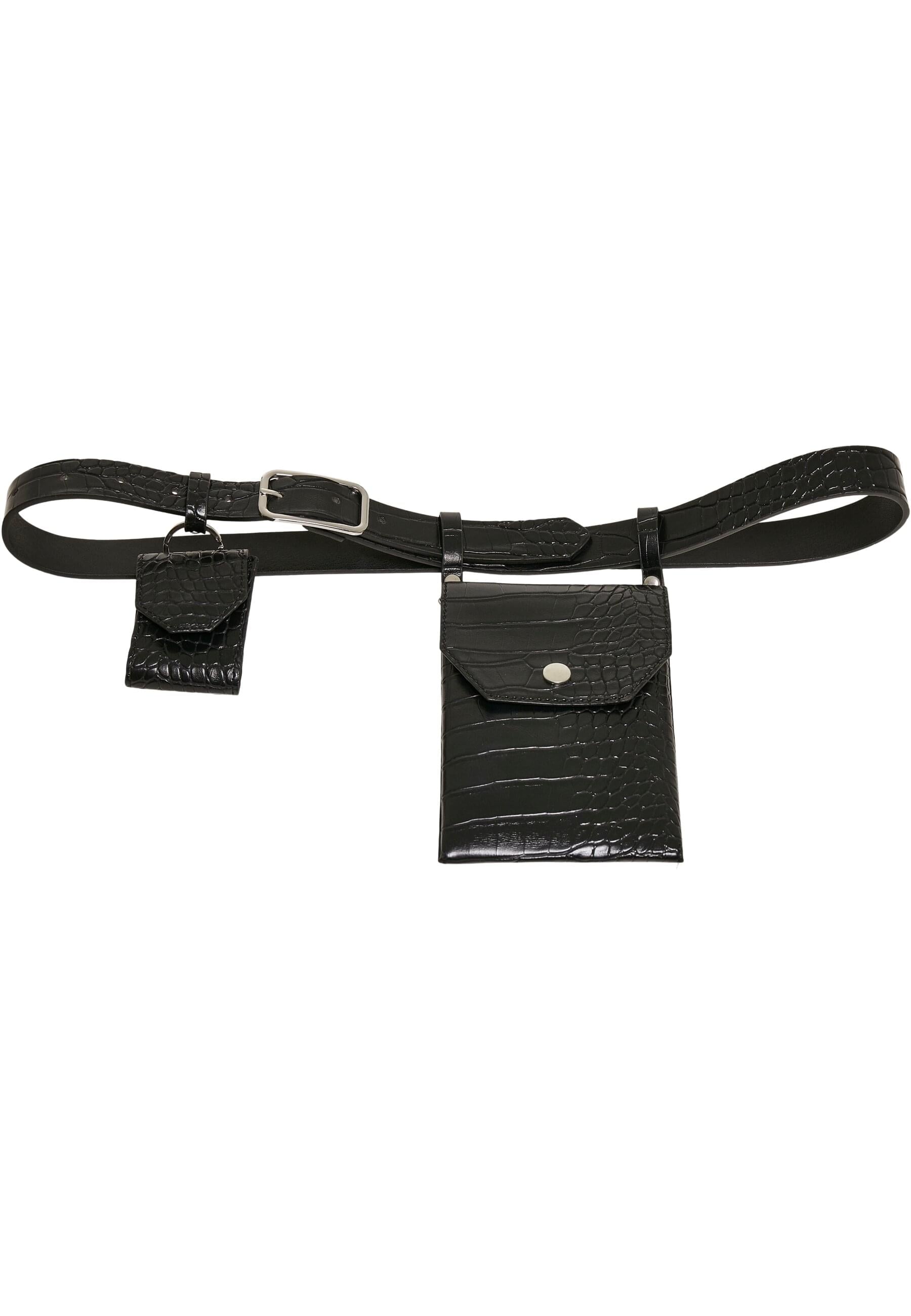 Hüftgürtel »Urban Classics Unisex Croco Synthetic Leather Belt With Pouch«