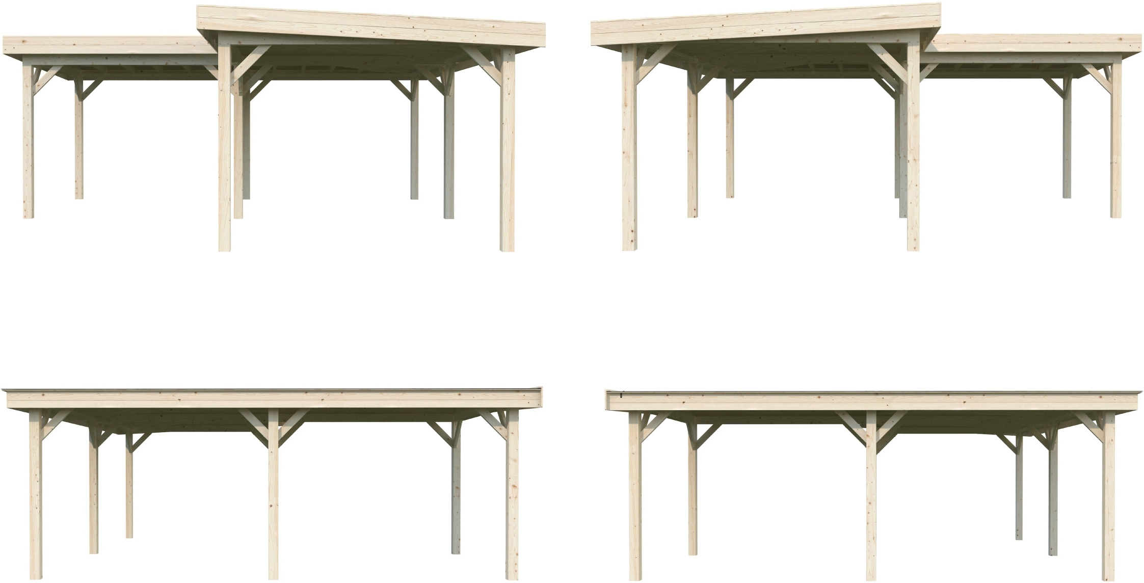 Palmako Holzpavillon »Lenna 24,9 m²« BxTxH: 628x628x245 cm