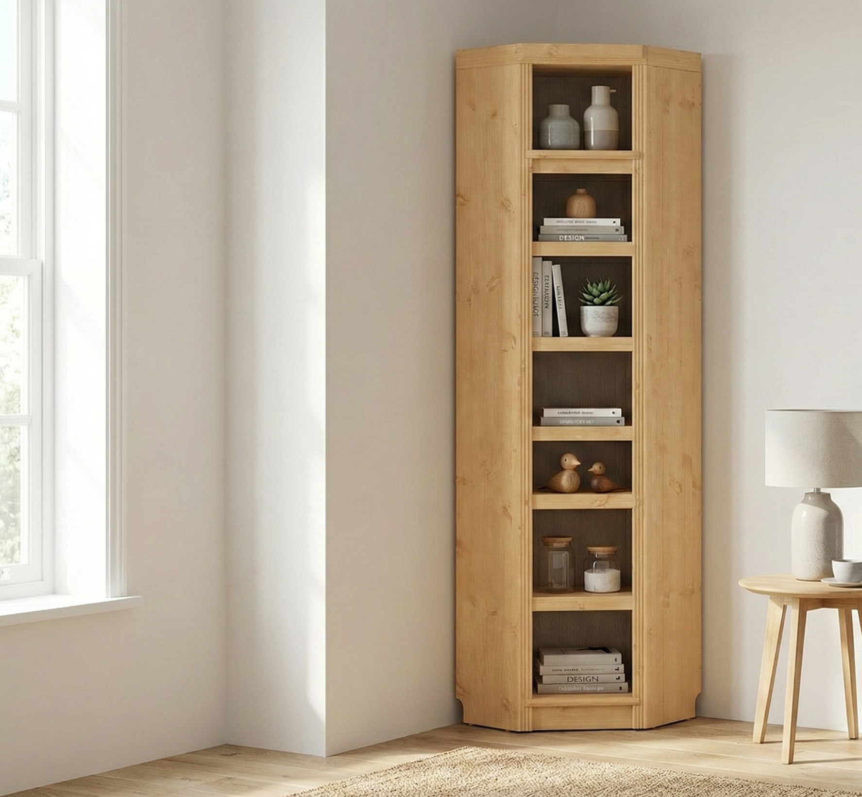 OTTO home Eckregal "Soeren Regal Höhe 220 cm, massive Kiefer, FSC-zertifiziert" passend für Regale Soeren mit einer Tiefe von 29 cm