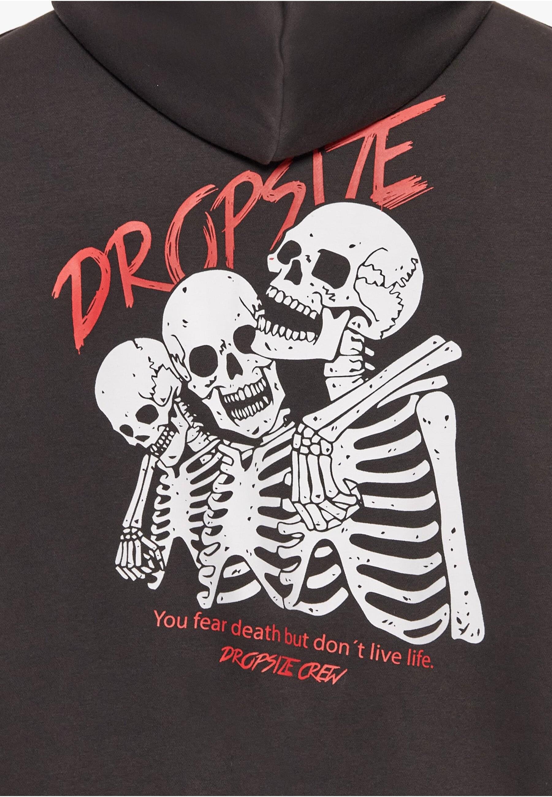 Dropsize Kapuzensweatshirt »Dropsize Herren Heavy Oversize Live Life Hoodie«, (1 tlg.)