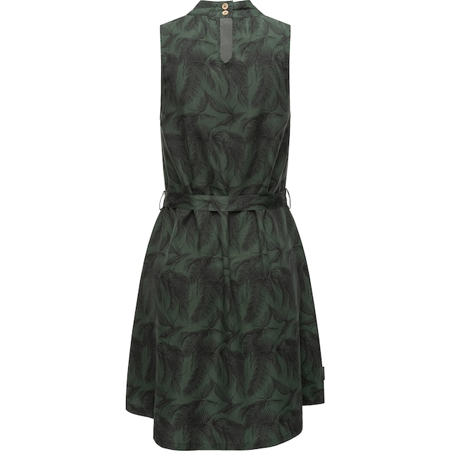 Ragwear Blusenkleid »Angyc Organic«, hochgeschlossenes Sommerkleid mit  Bindeband für bestellen | BAUR