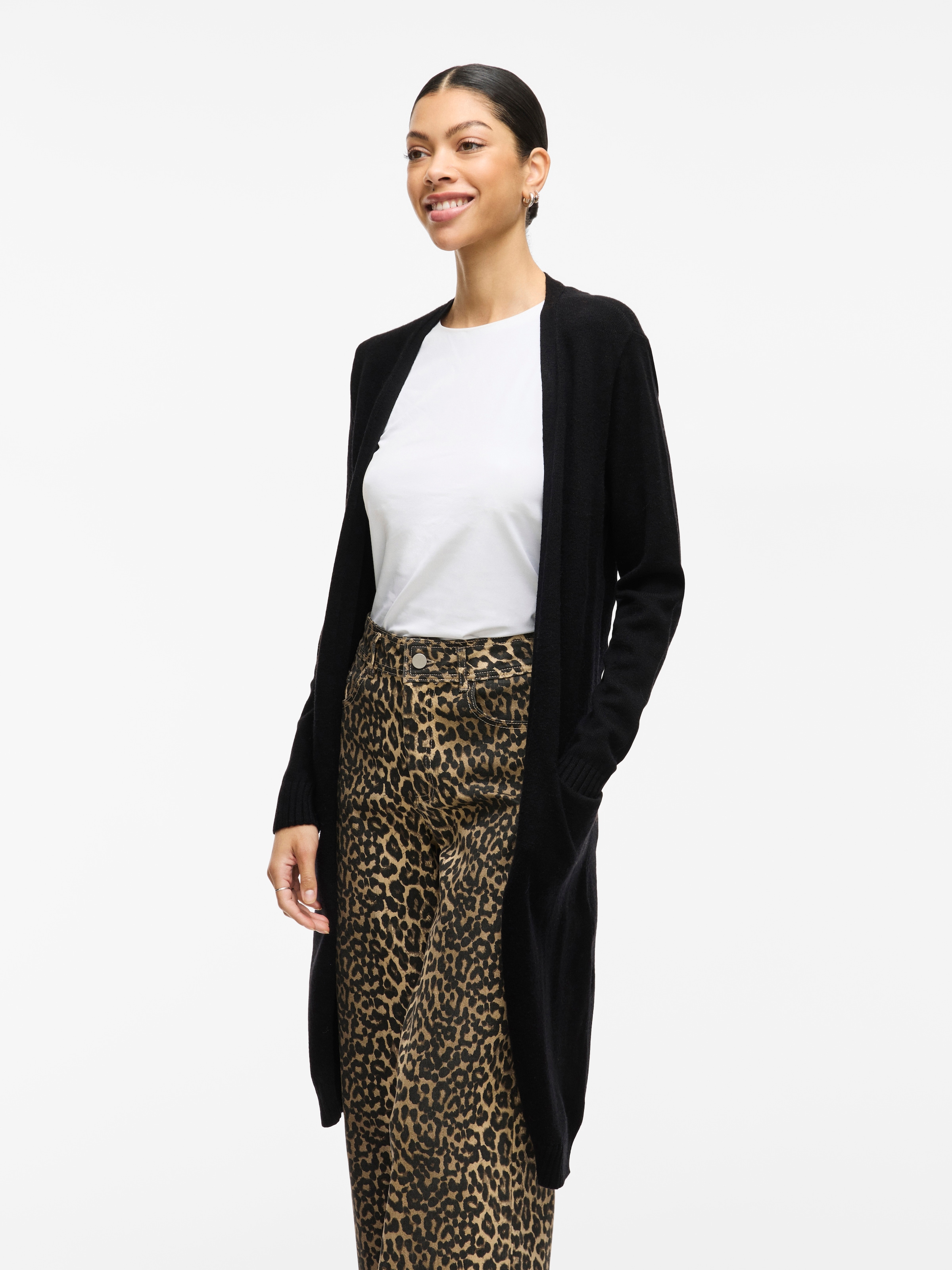 Vila Longstrickjacke »VIRIL LONG L/S  KNIT CARDIGAN - NOOS« in knielanger Form