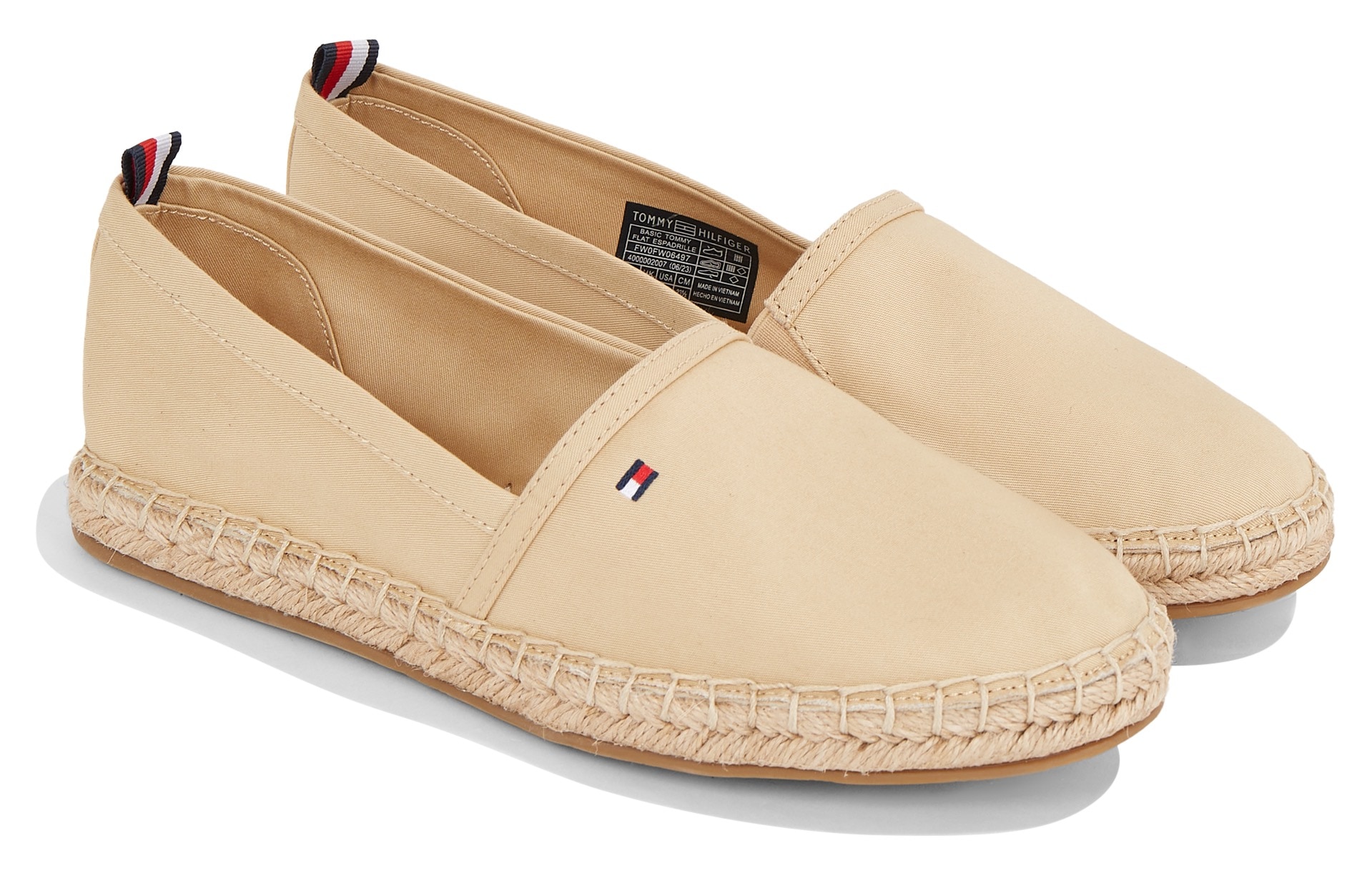 Tommy Hilfiger Espadrille "BASIC TOMMY FLAT ESPADRILLE", Sommerschuh, Slide günstig online kaufen