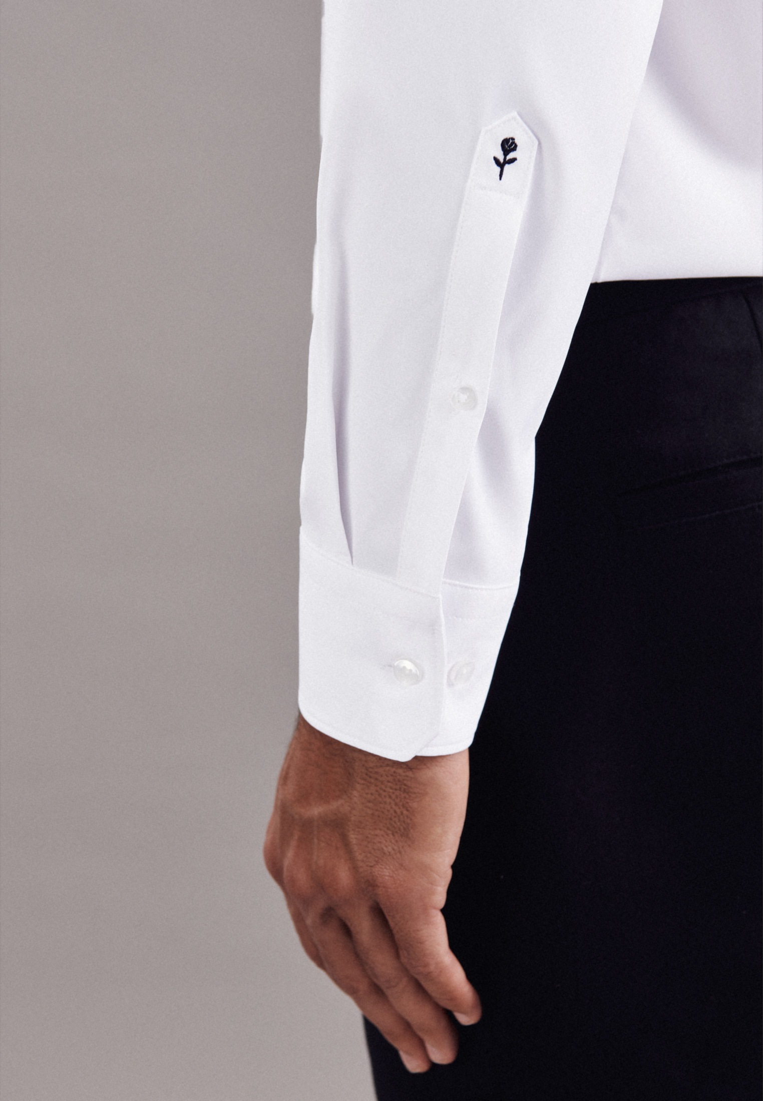 seidensticker Businesshemd »Schwarze Rose« Regular 1/1 Kentkragen Uni