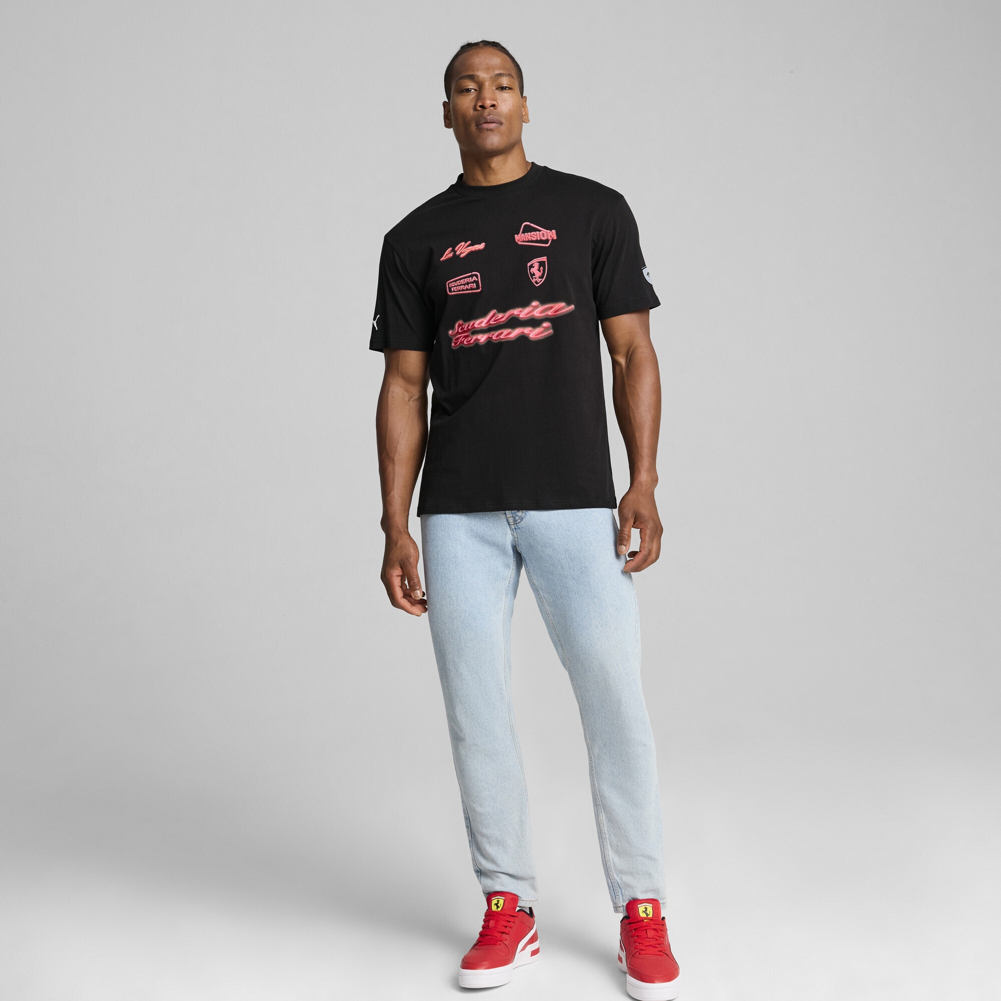 PUMA T-Shirt "Scuderia Ferrari Race Neon Energy Archive T-Shirt Herren" günstig online kaufen