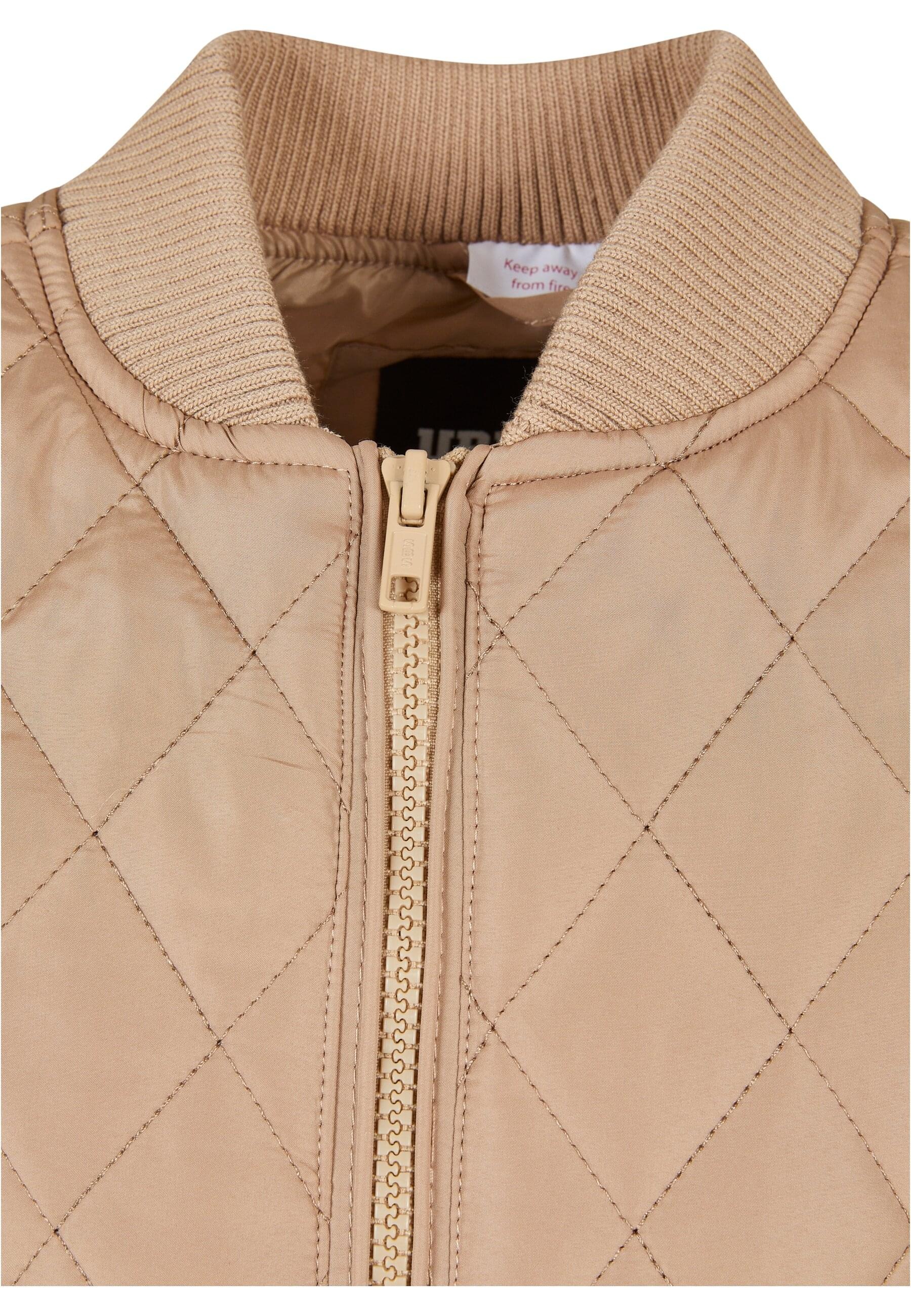 URBAN CLASSICS Allwetterjacke »Urban Classics Damen Girls Diamond Quilt Nylon Jacket«, (1 St.), ohne Kapuze