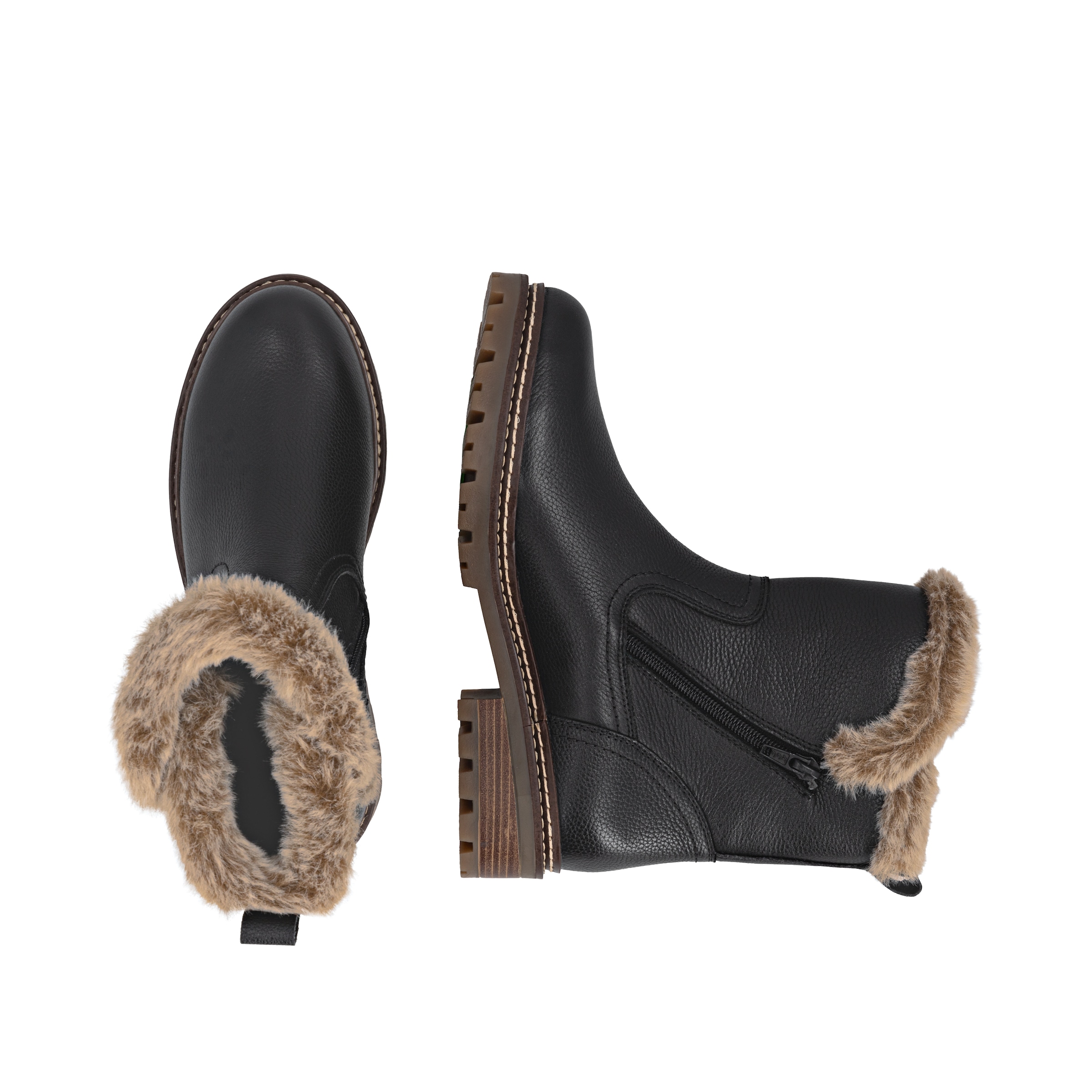 Remonte Winterstiefelette »FIBER-GRIP«, Winterboots, Outdoorboots mit Schurwollfutter und TEX-Ausstattung