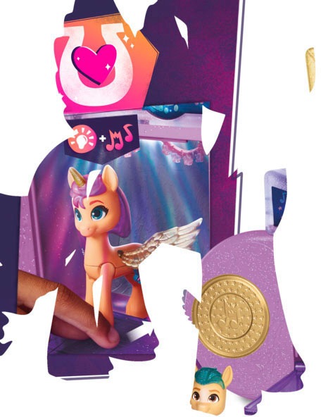 Hasbro Spielfigur »My little Pony Meet the Mane 5«, (Set), mit Schönheitsflecken zum Anstecken