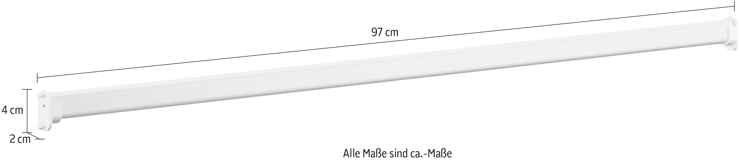Gami Kleiderstange »Enzo«, (1 St.), Für Schrank B100 geeignet