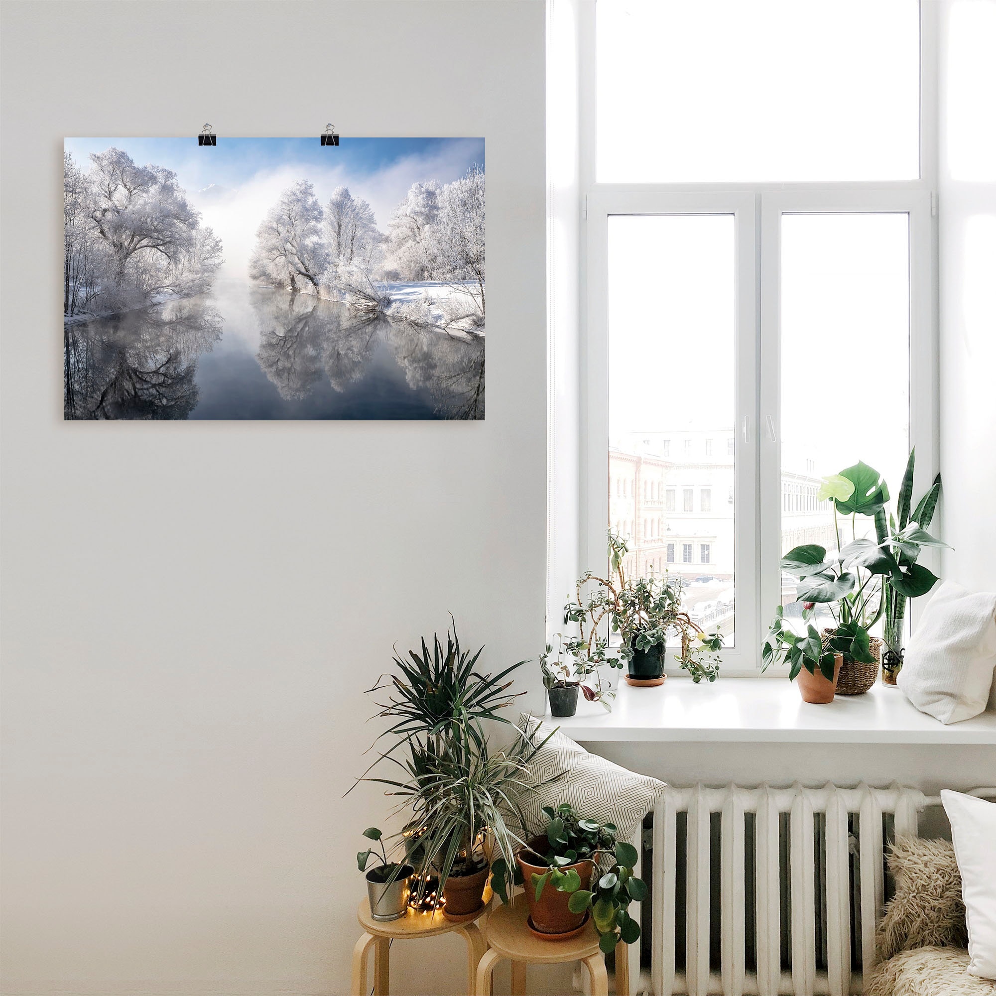 Artland Wandbild »Winter Oberbayern«, (1 in versch. Größen | Poster Wandaufkleber als in oder Seebilder, bestellen BAUR St.), Leinwandbild, Alubild
