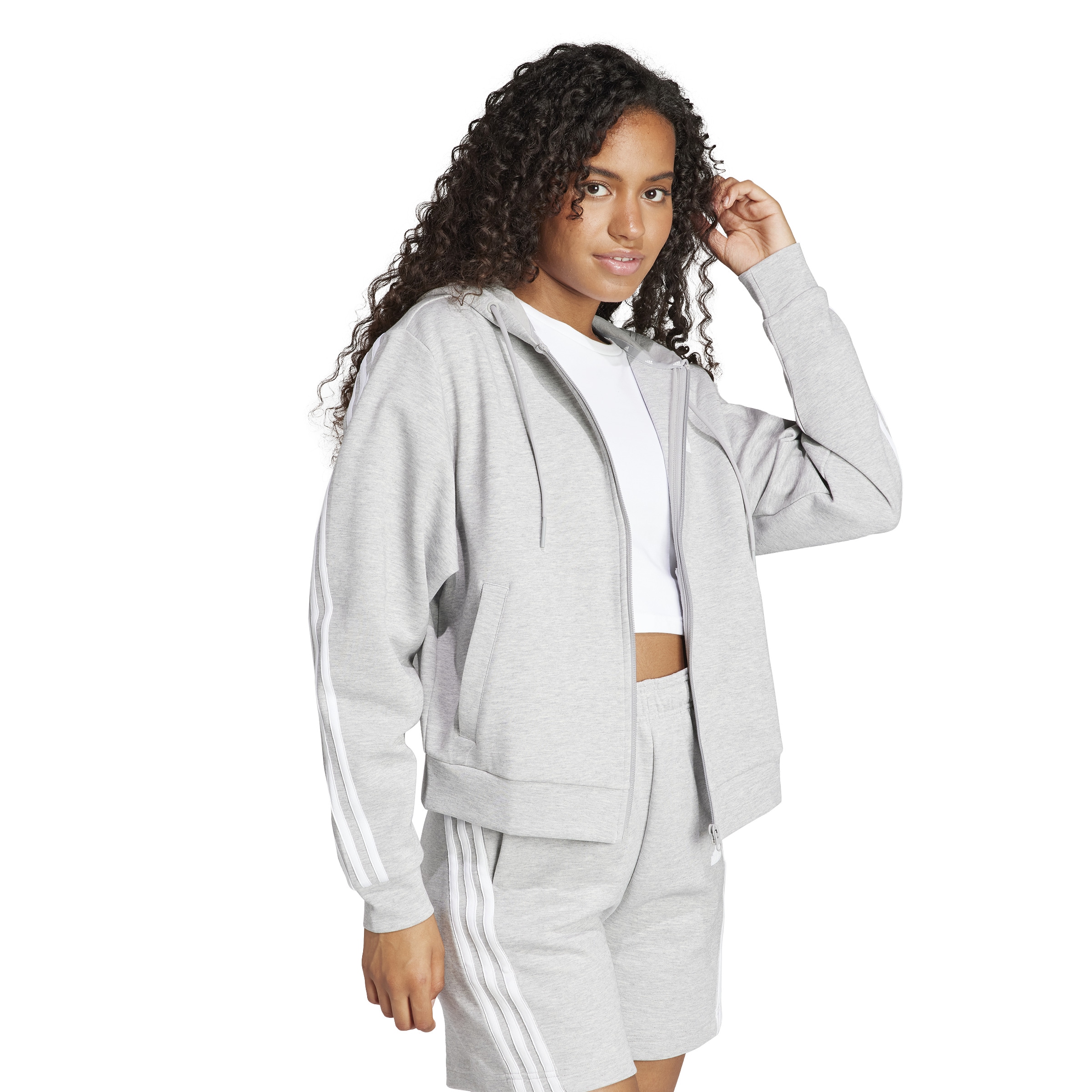 adidas Sportswear Kapuzensweatshirt »W FI 3S FZ HD«