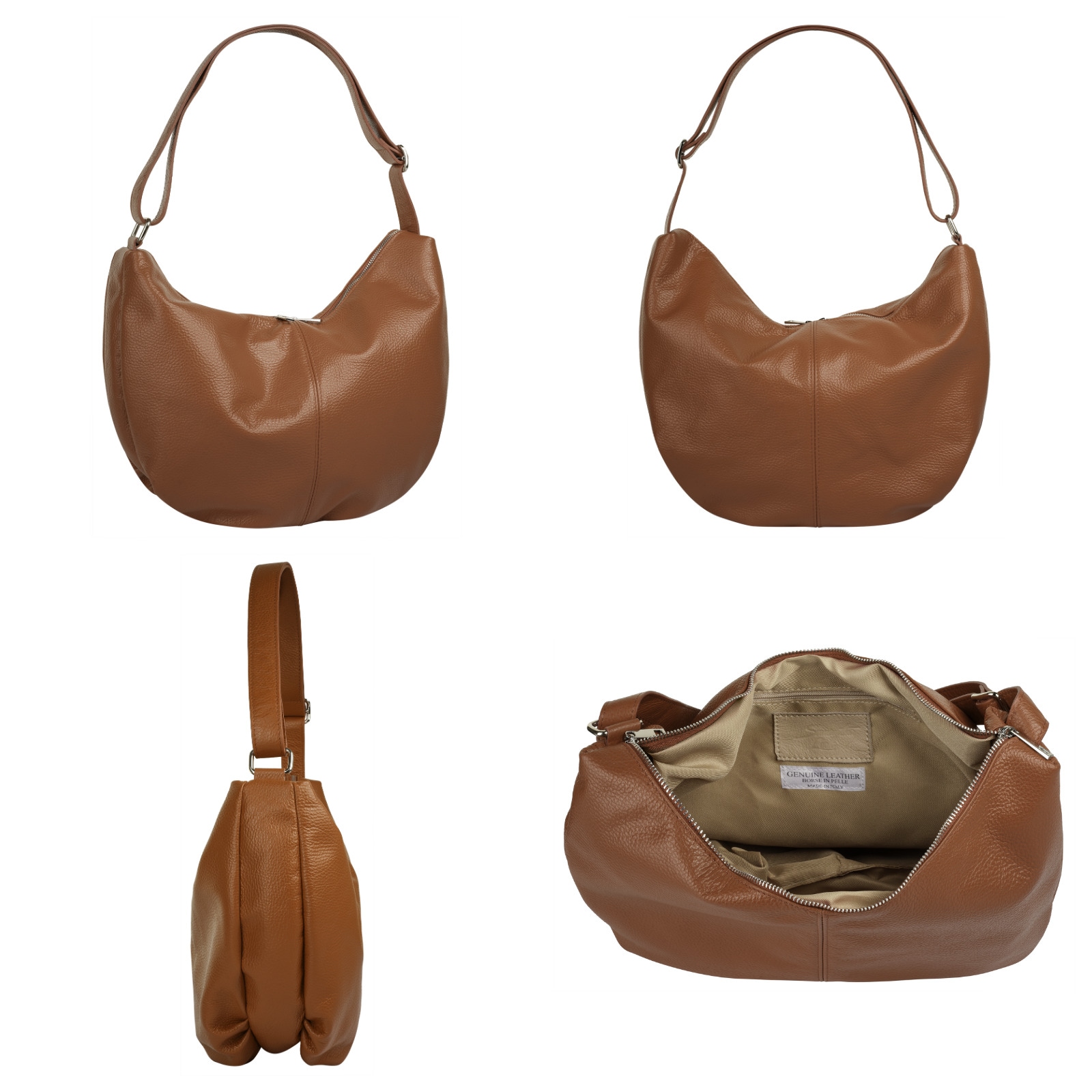 Samantha Look Shopper, echt Leder, Made in Italy