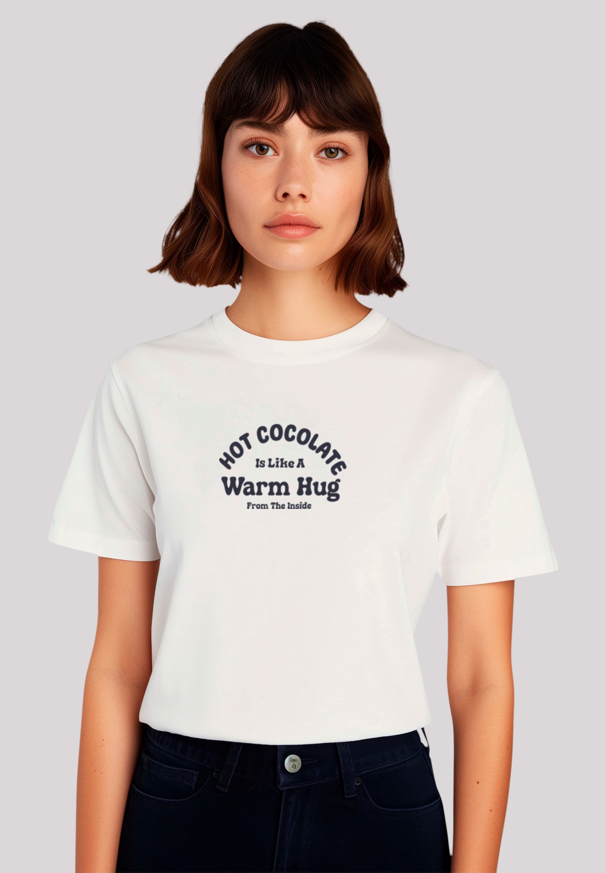 F4NT4STIC T-Shirt "Cozy Hot Cocoa Warm Hug Winter Vibes", Premium Qualität günstig online kaufen