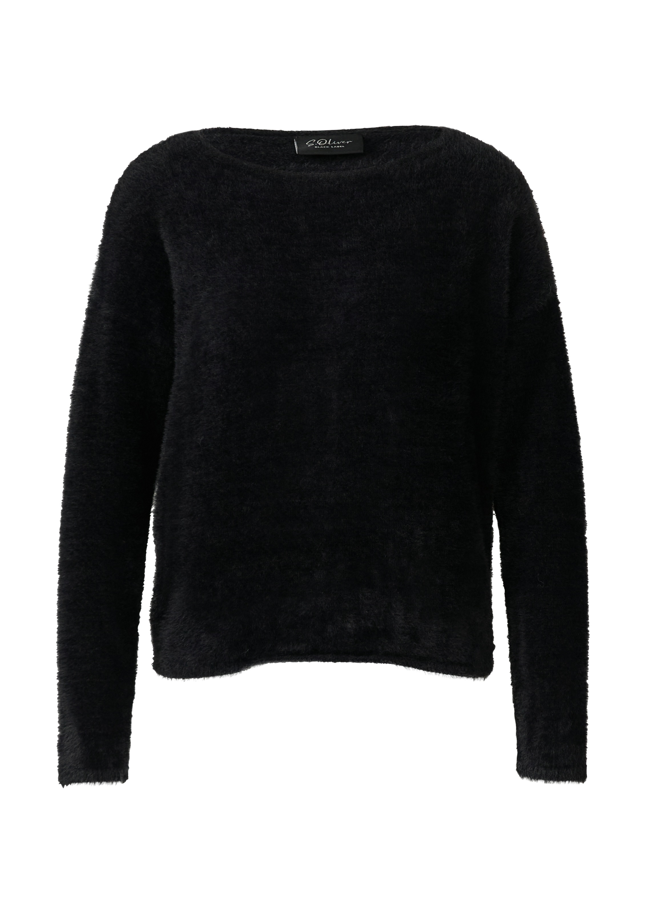 Thumbnail - s.Oliver BLACK LABEL Strickpullover, flauschig, mit U-Boot-Ausschnitt