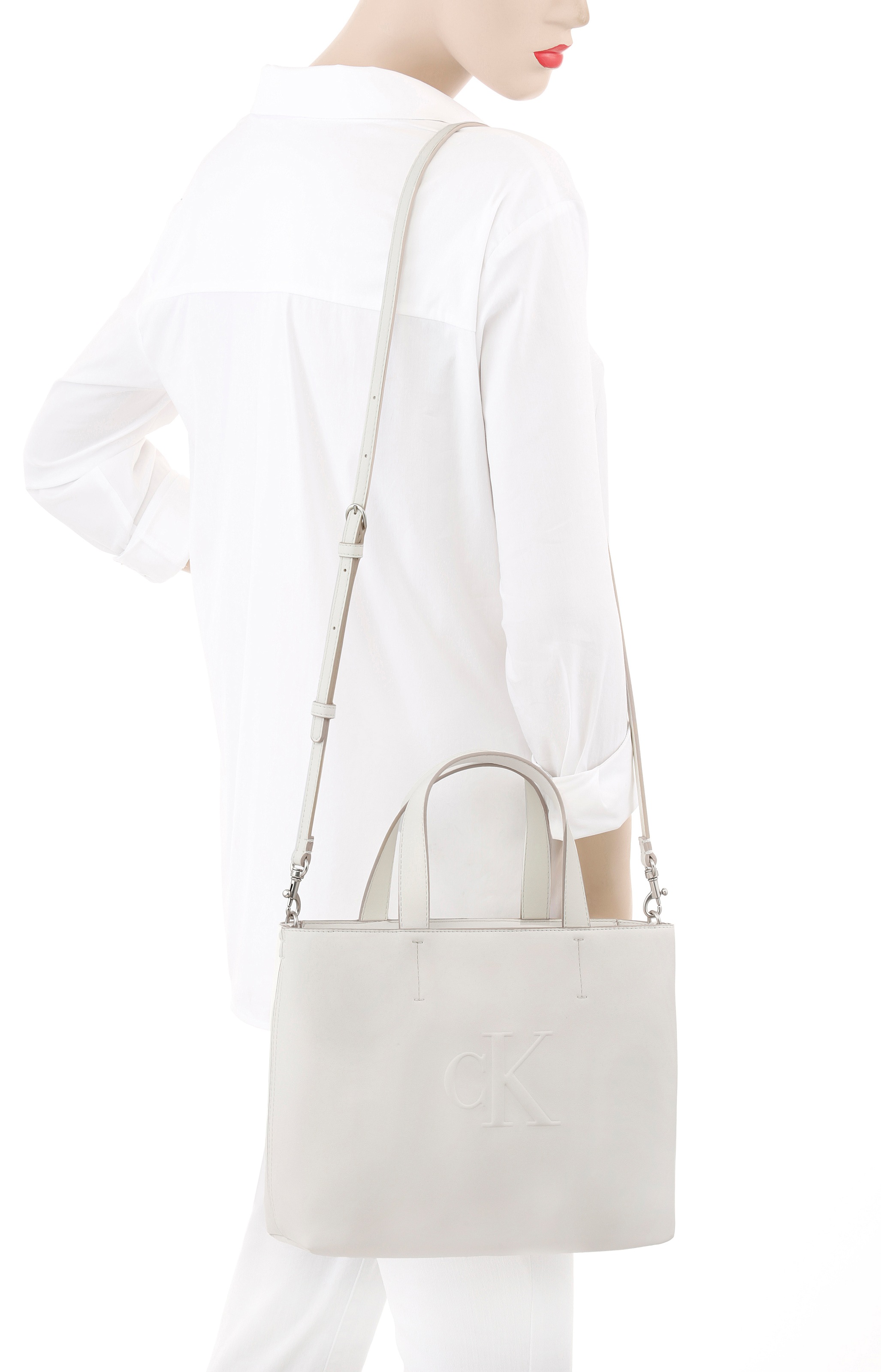 Calvin Klein Jeans Henkeltasche "SCULPTED MINI EW TOTE", Shopper, große Sch günstig online kaufen