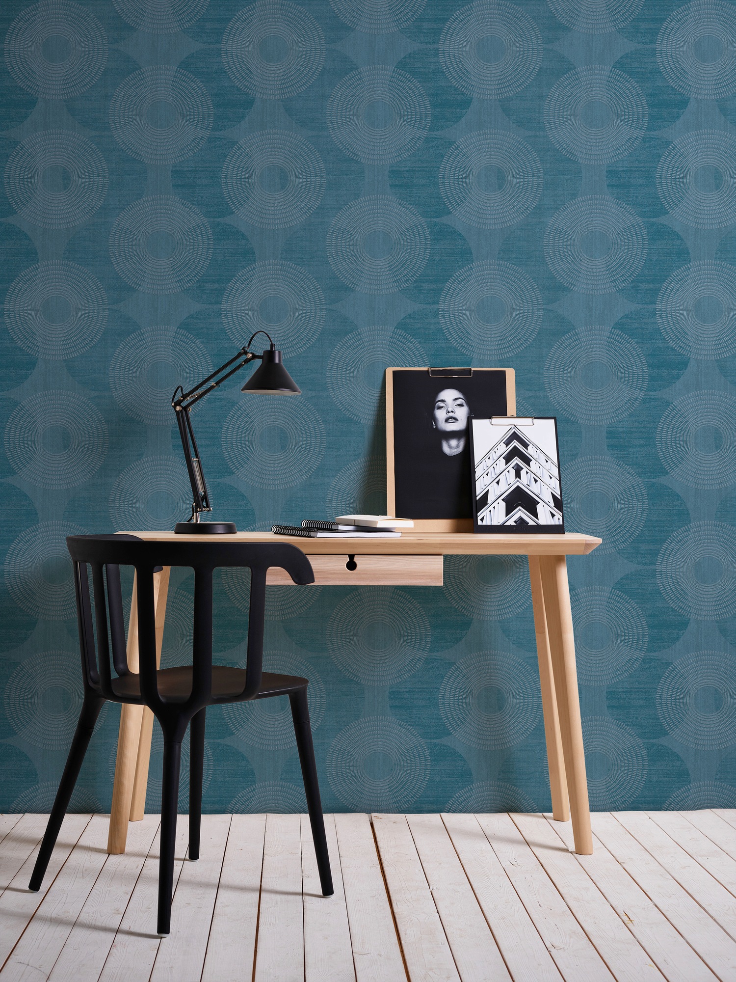 A.S. Création Vliestapete »Attractive«, Strukturmuster-gemustert-Motiv, Kreis Tapete Punkte Tapeten Wohnzimmer Schlafzimmer Küche Flur Design