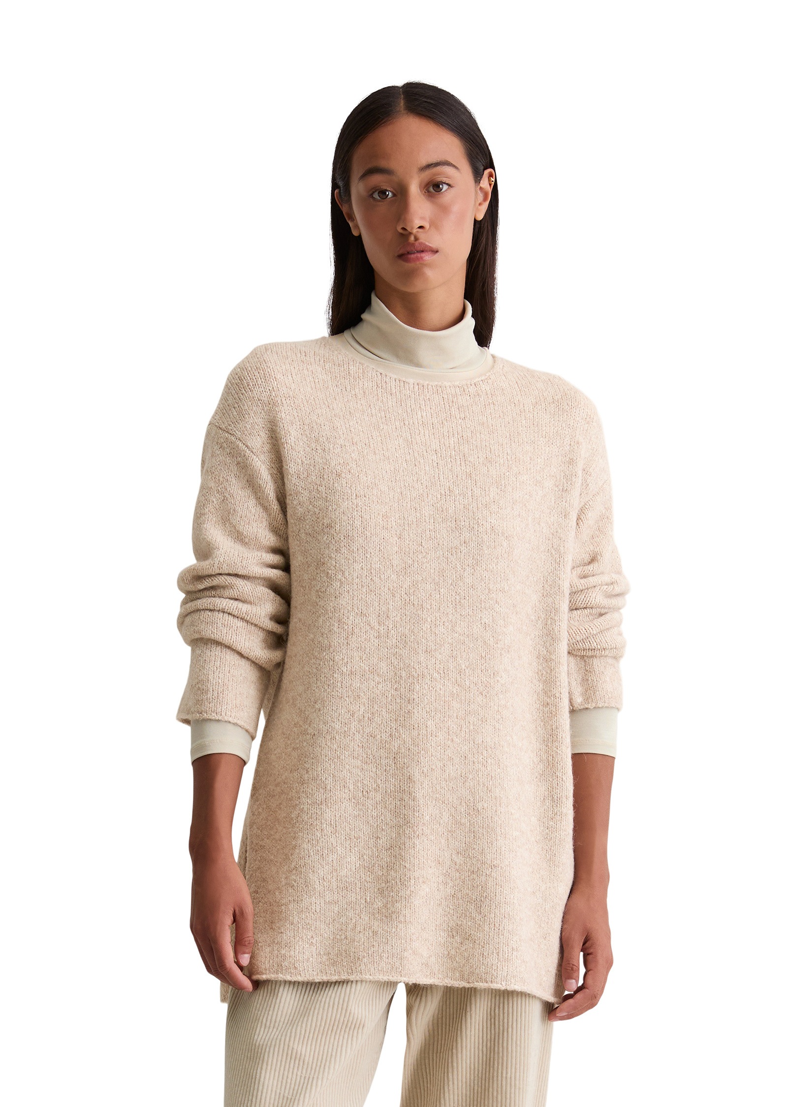 Marc OPolo Strickpullover "aus Bio-Baumwolle-Alpaka-Schurwolle-Mix" günstig online kaufen