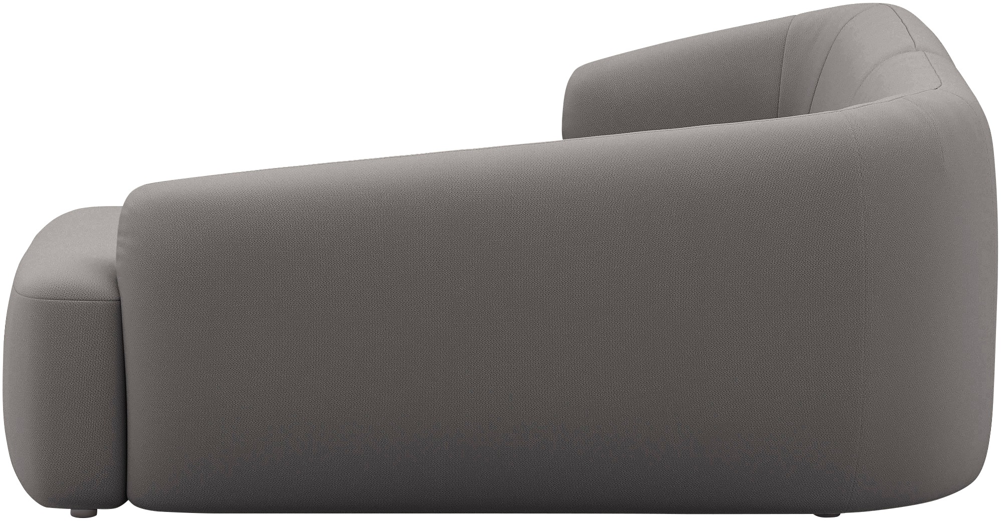 INOSIGN Ecksofa »Nergal, kompakte Stellmaße, Breite 216cm, organisches Design, L-Form«, Modernes Design, schlichte Optik, stilvoller Blickfang im Wohnzimmer