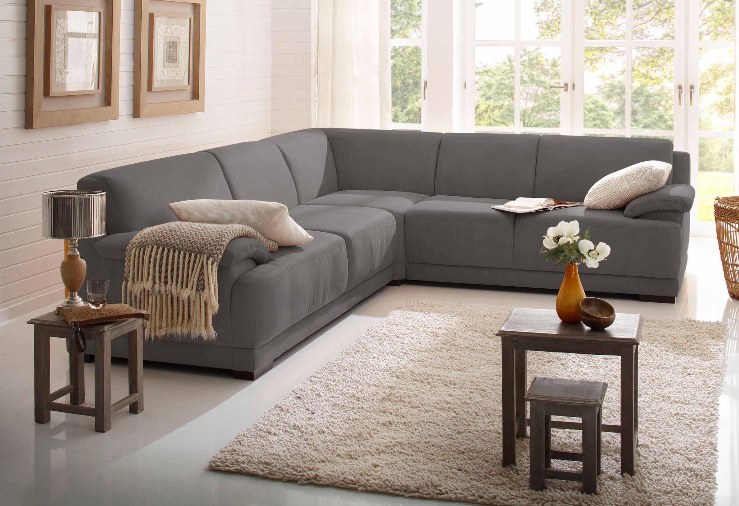 Home affaire Ecksofa "Telos mit Boxspring Unterfederung für hohen Komfort, günstig online kaufen