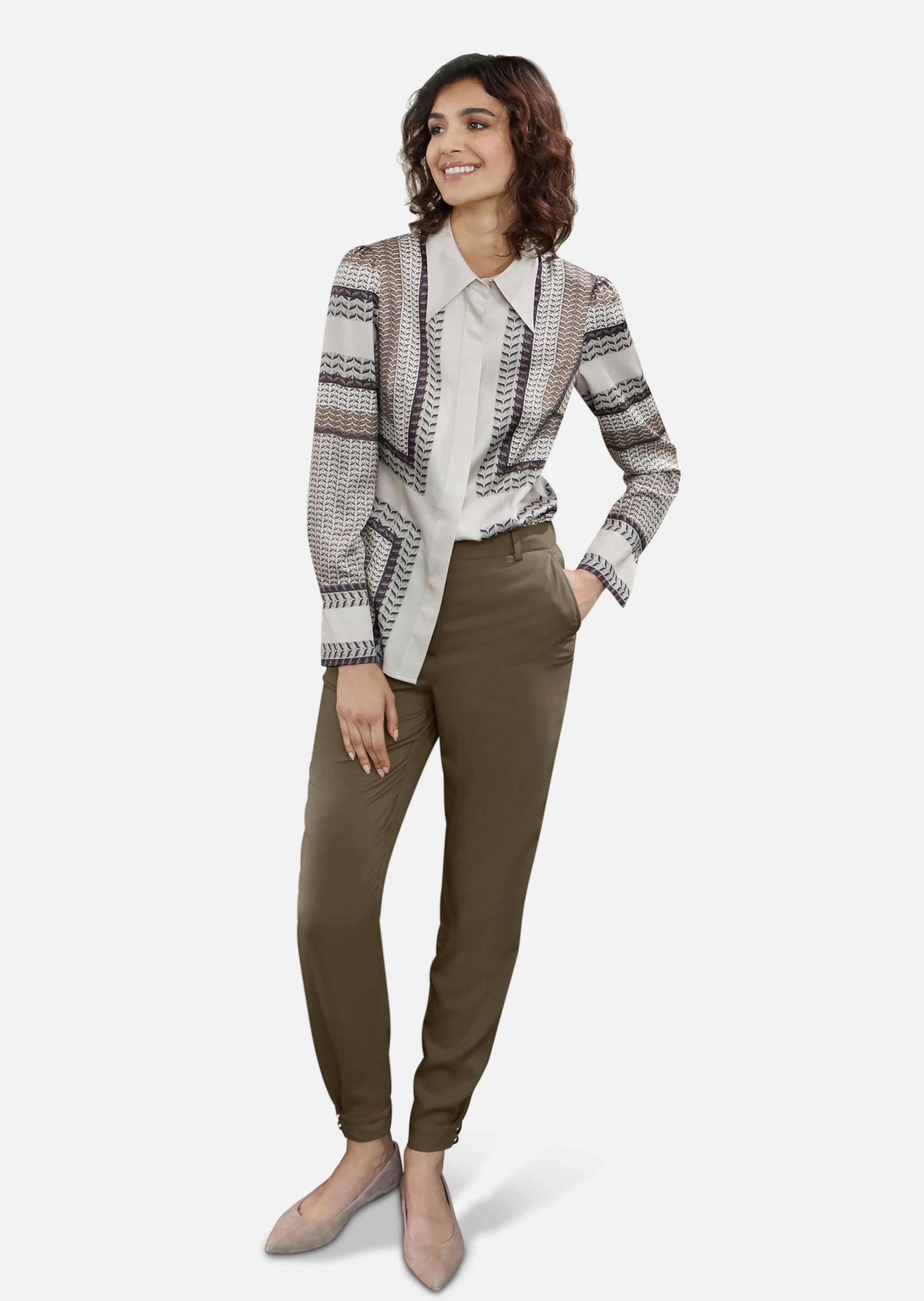 Thumbnail - MADELEINE Stoffhose "Hose Schmale Hose mit modischem Saumbündchen"