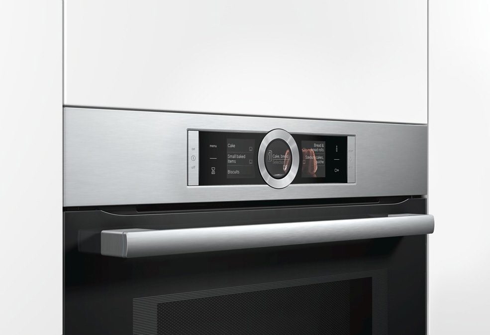 BOSCH Backofen mit Mikrowelle HMG6764S1 Serie 8 mit Vollauszug