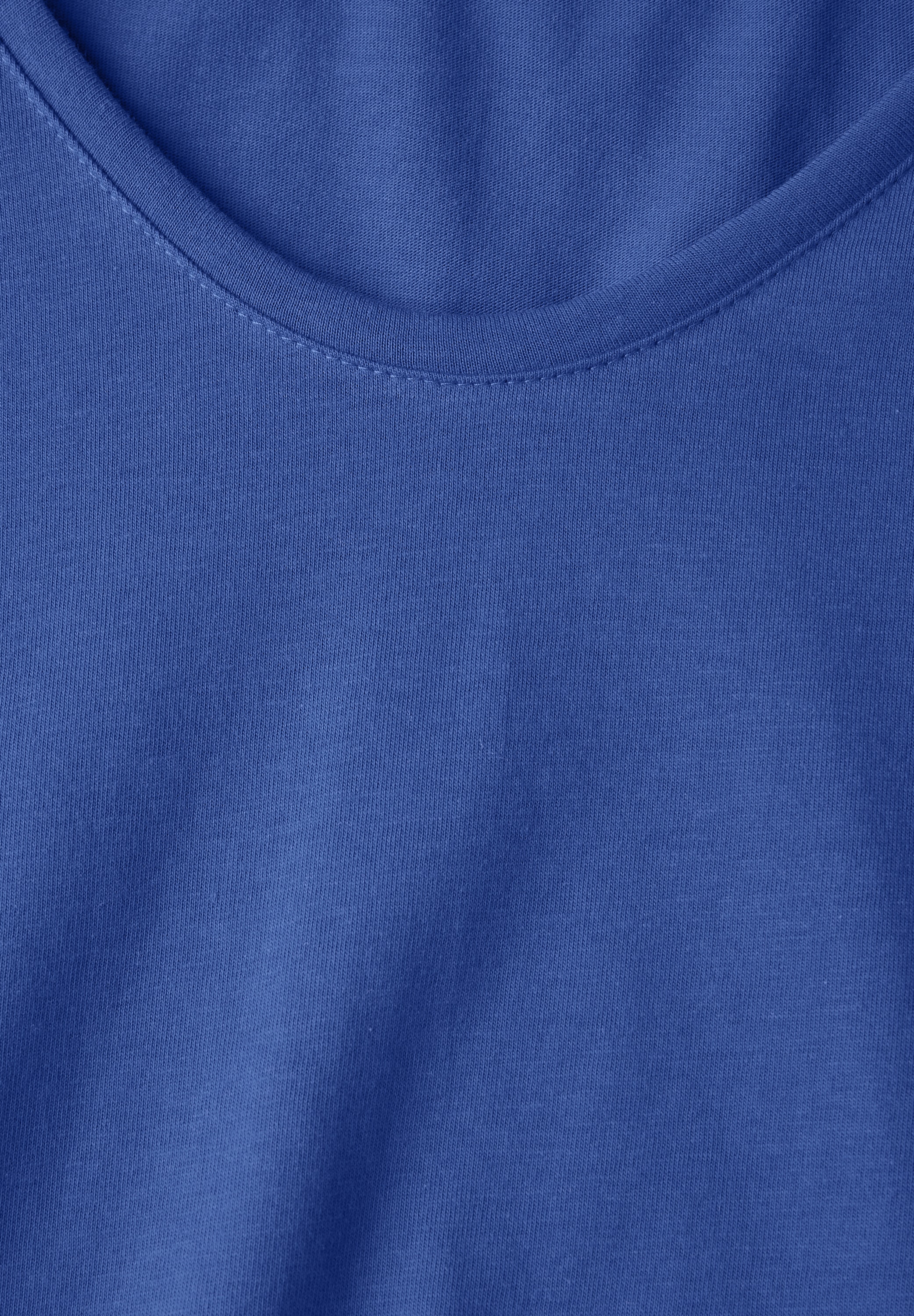 STREET ONE Langarmshirt, mit abgerundetem V-Ausschnitt