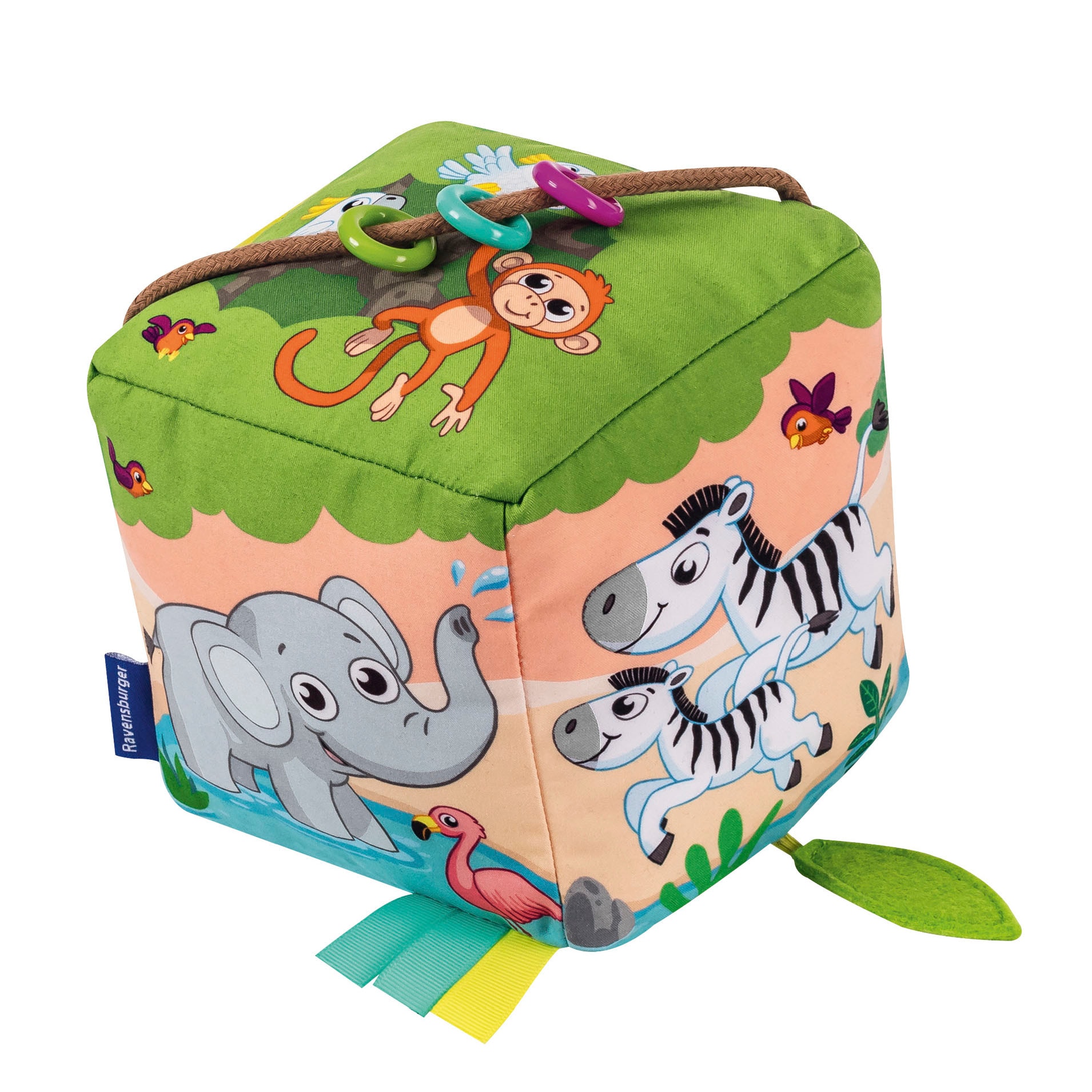 Ravensburger Motorikwürfel »Play+ Motorik-Musik-Spiel-Würfel Wilde Tiere«