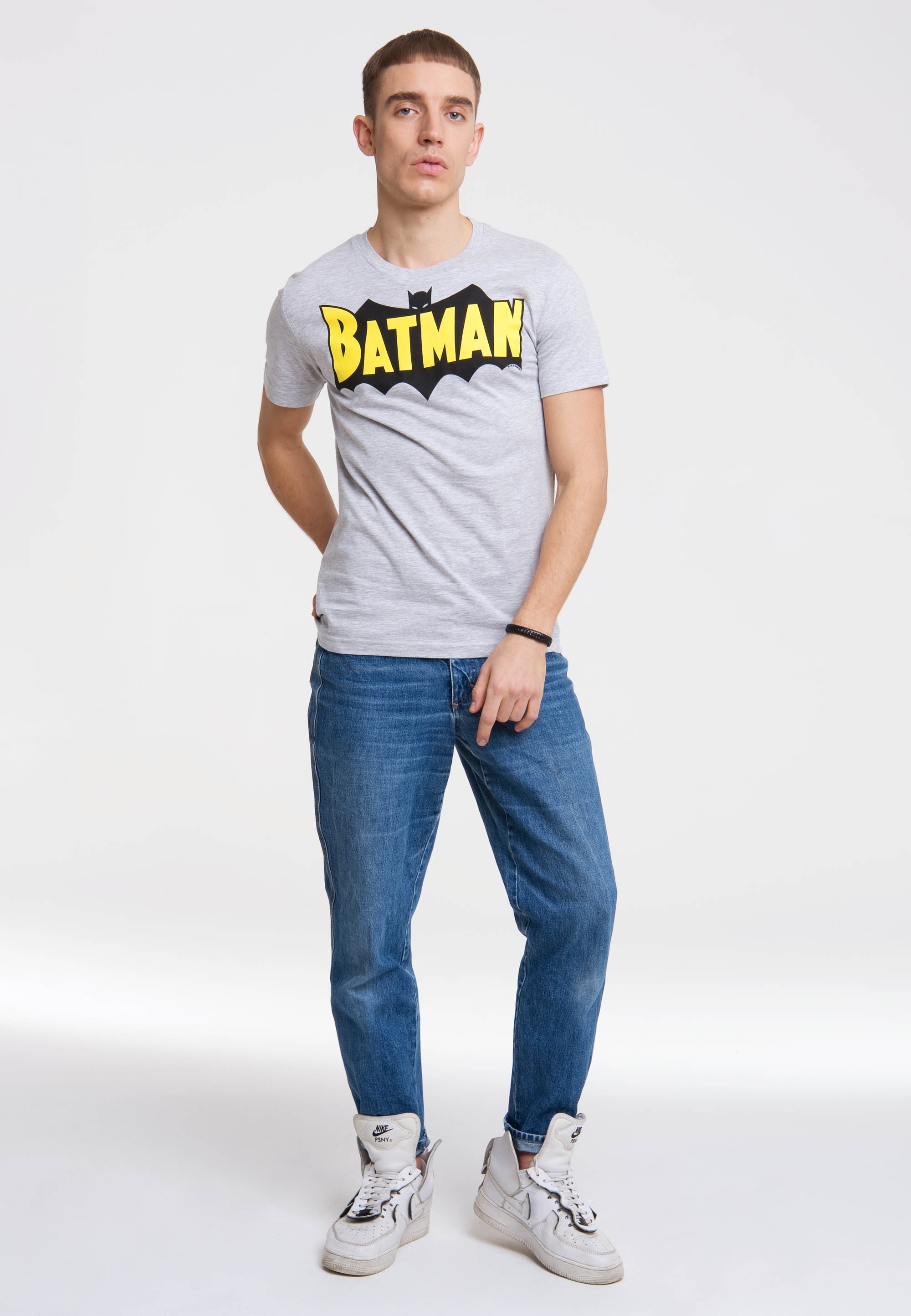 T-Shirt - »BATMAN coolem mit ▷ BAUR WINGS«, LOGOSHIRT | Superhelden-Print bestellen