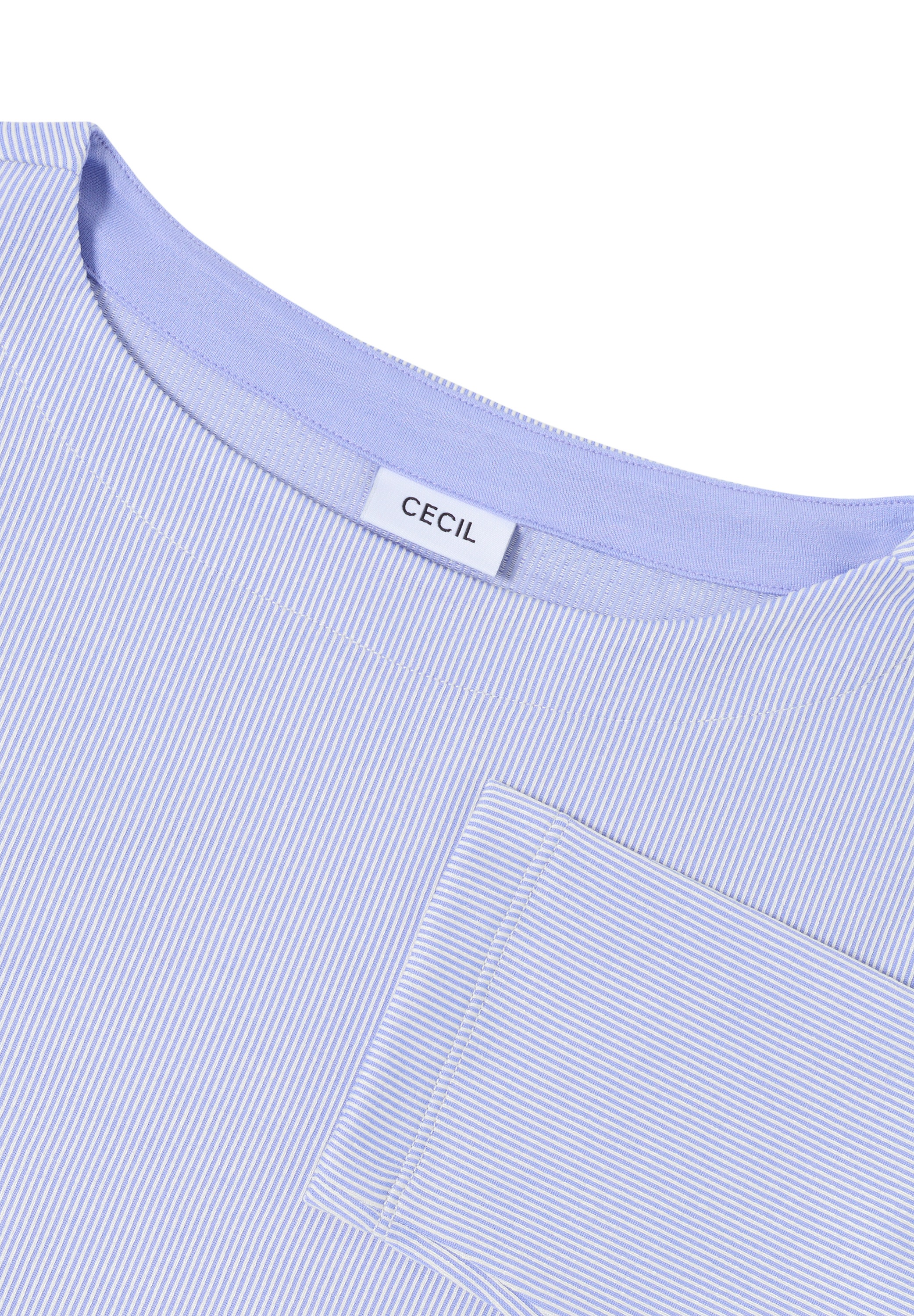 Cecil 3/4-Arm-Shirt, mit U-Boot-Ausschnitt
