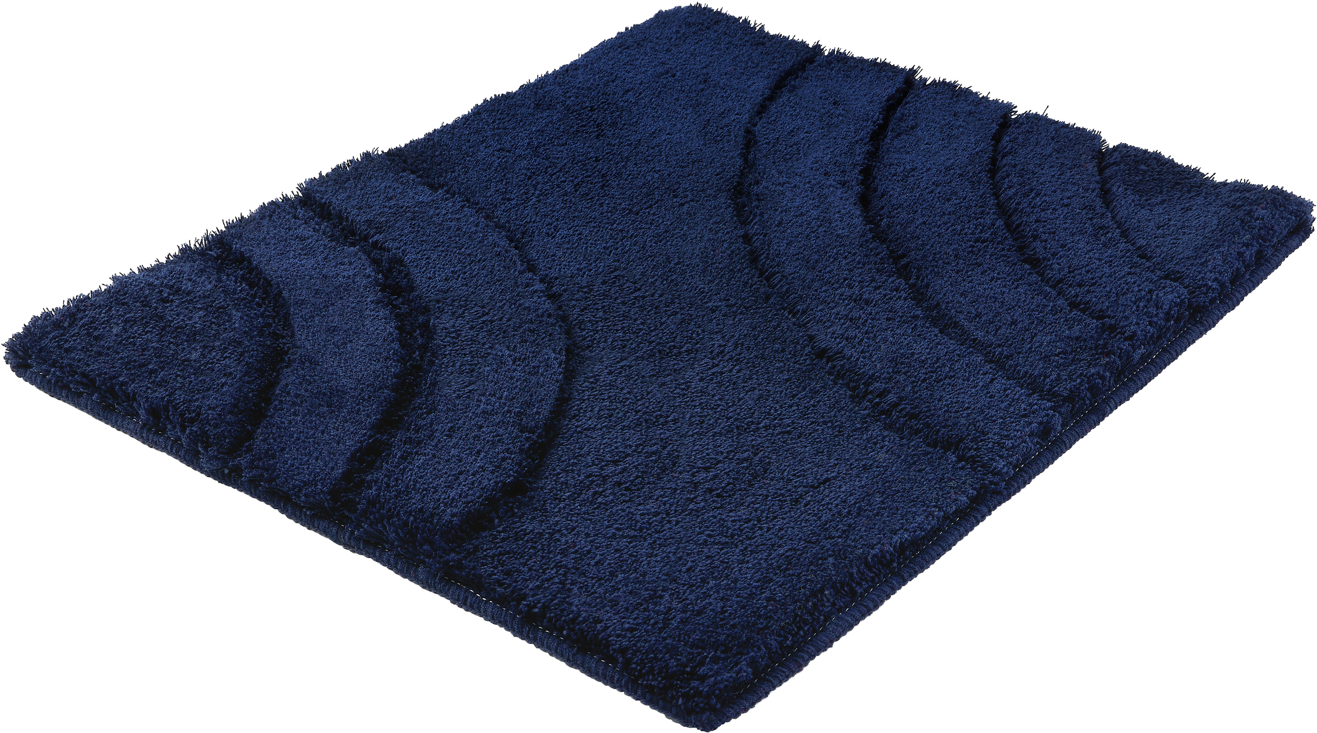 Kleine Wolke ""Saturn", Badvorleger, Badezimmer Teppich" Höhe 25 mm rutschhemmend beschichtet fußbodenheizungsgeeignet Badteppich, Uni Farben, modernes Design, Hoch-Tief Effekt