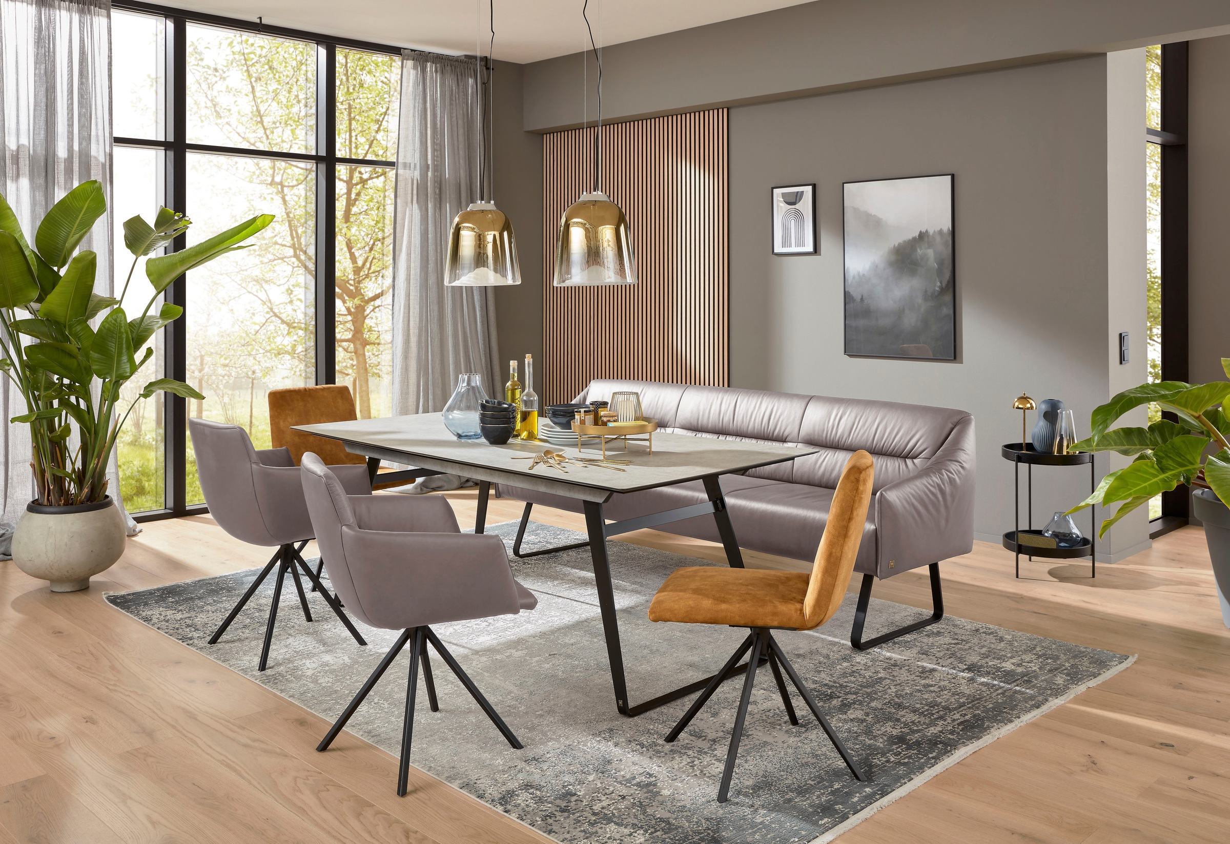Musterring Essbank "JustB SP500" 1 Stk. tlg. Metallkufe schwarz, verschiede günstig online kaufen