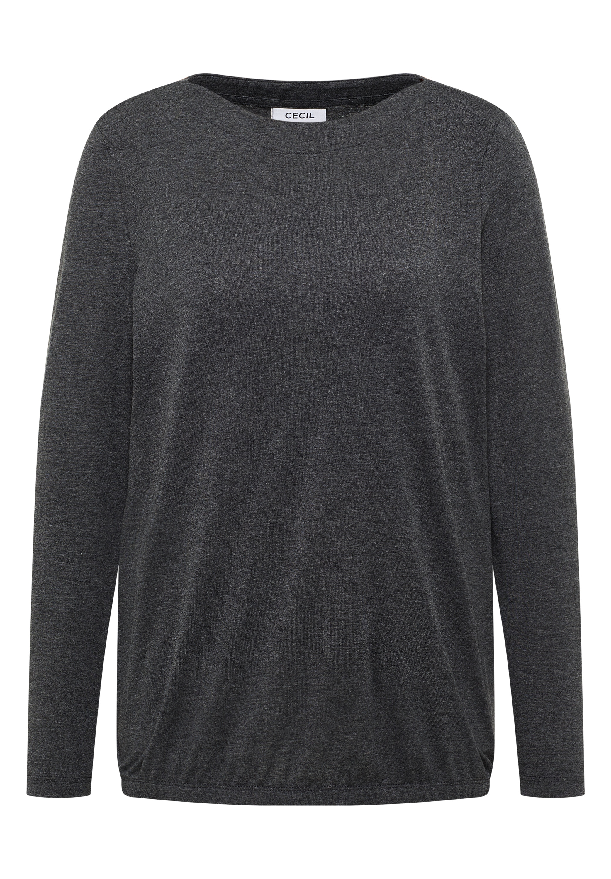 Cecil Langarmshirt im Melange Look