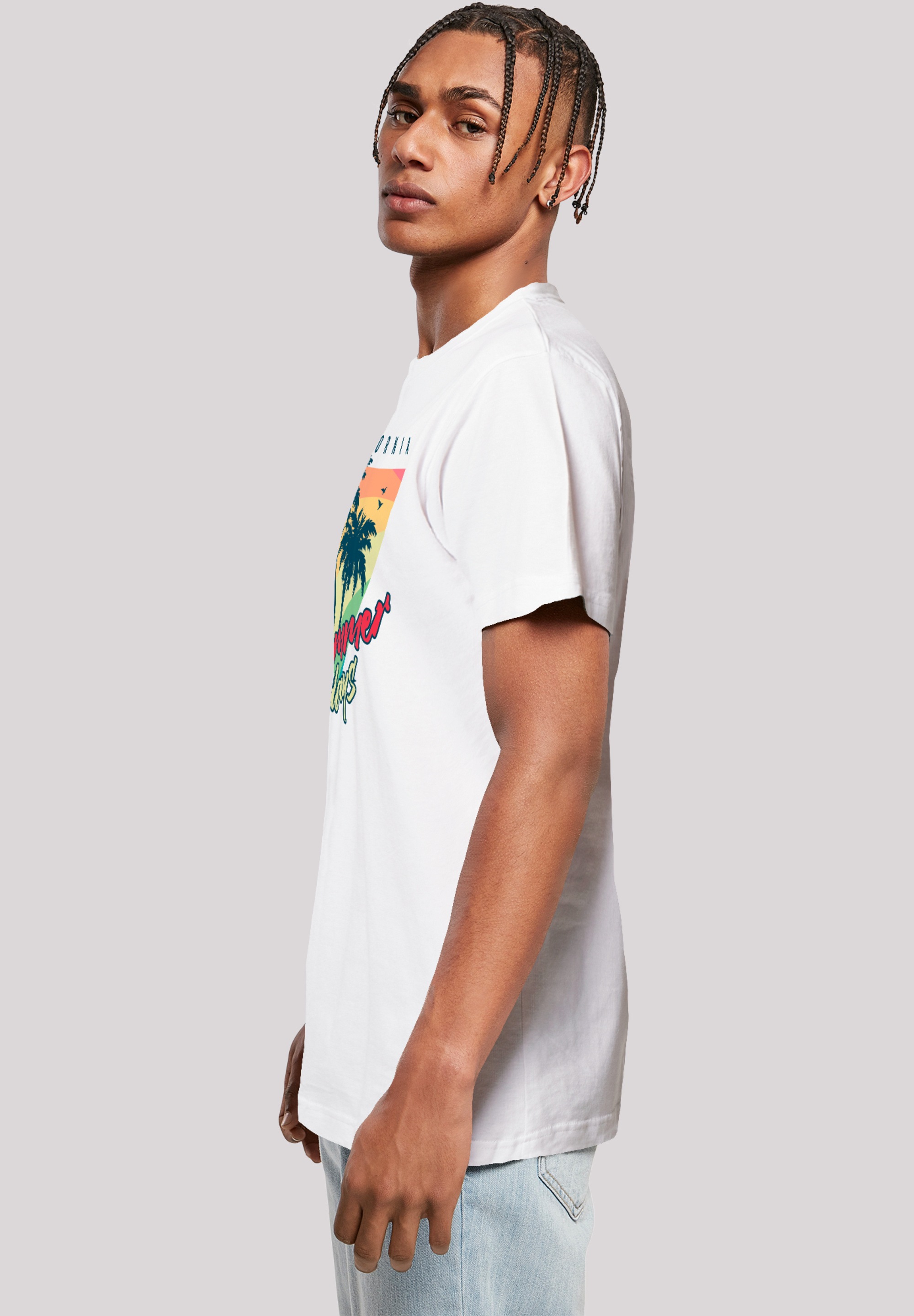 F4NT4STIC T-Shirt »California Palmen Retro«, Premium Qualität