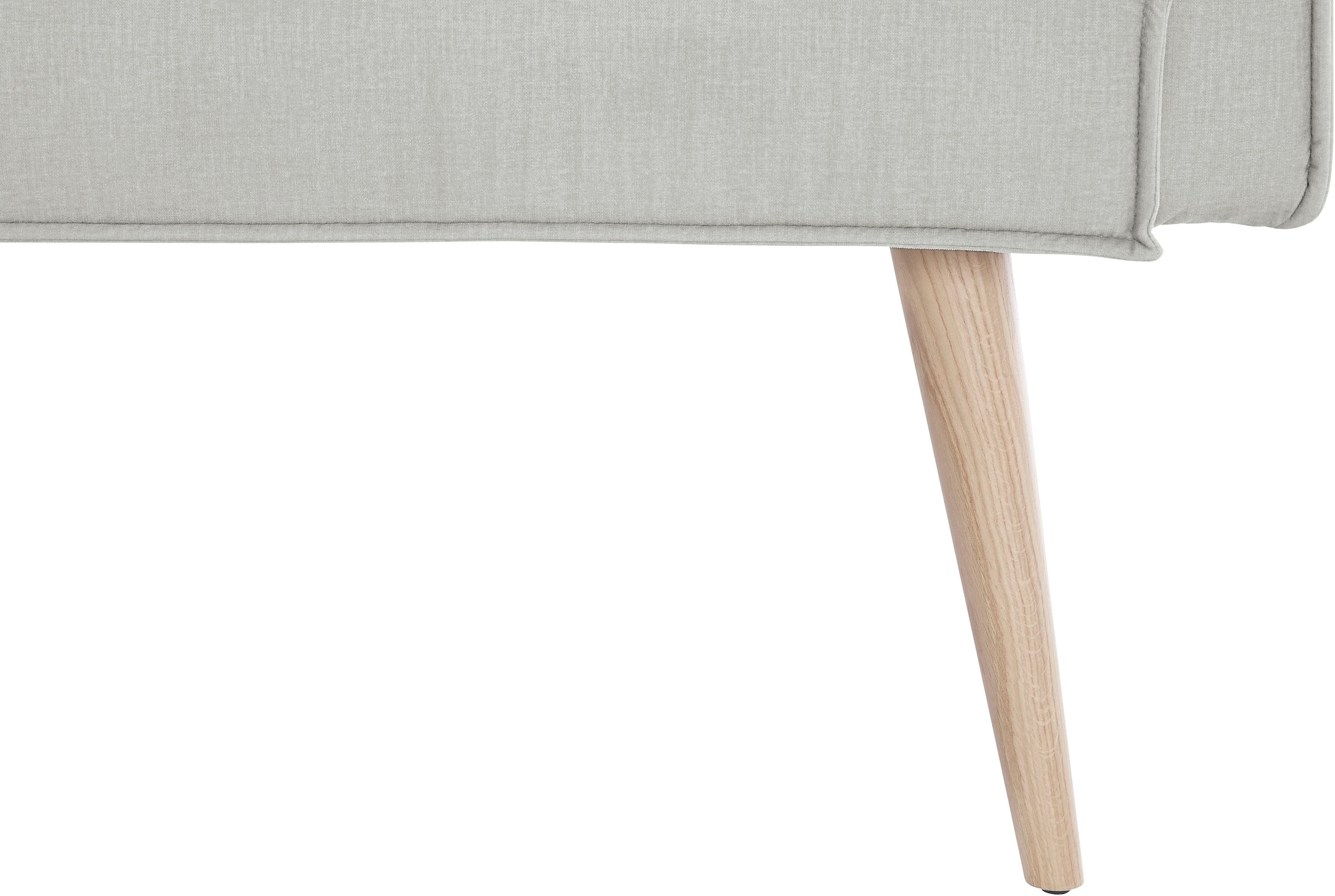exxpo - sofa fashion Eckbank »Lungo, moderne Kedernaht, bequem und elegant, hoher Holzfuß«, hochwertige Detailverarbeitung, frei im Raum stellbar