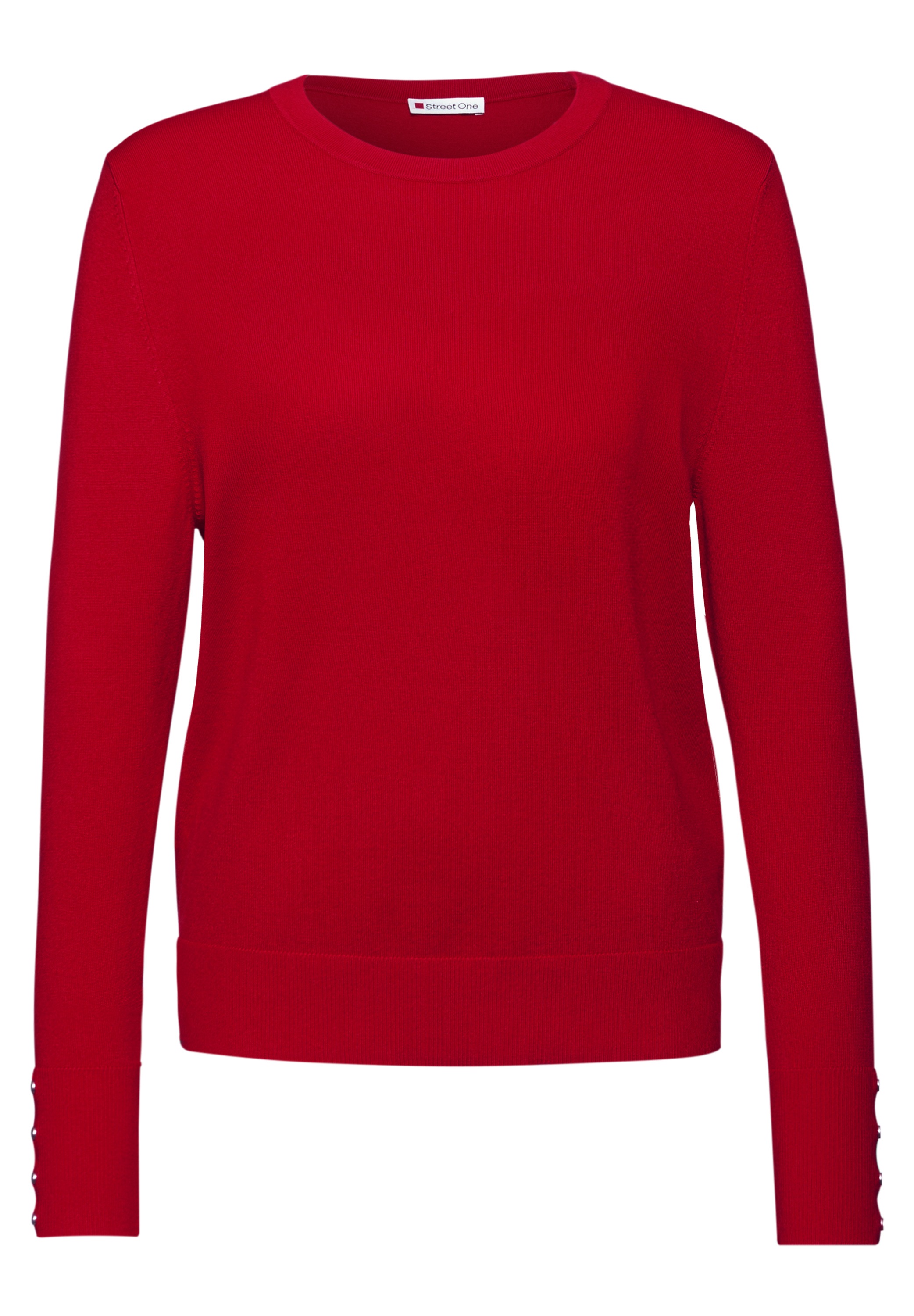 STREET ONE Strickpullover, aus softem Materialmix
