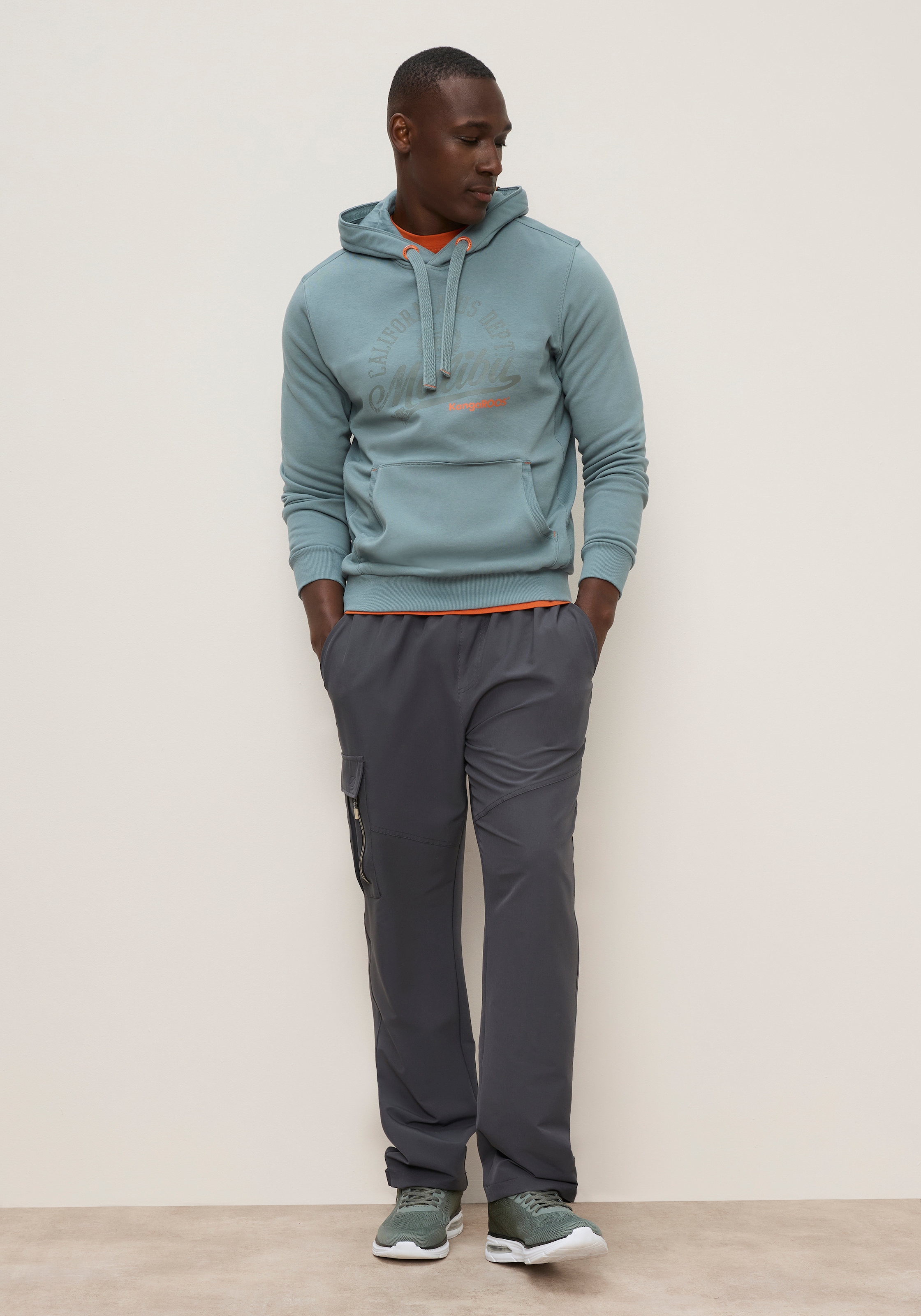 KangaROOS Kapuzensweatshirt , mit Kapuze und Kordelzug, Langarm, auch in großen Größen
