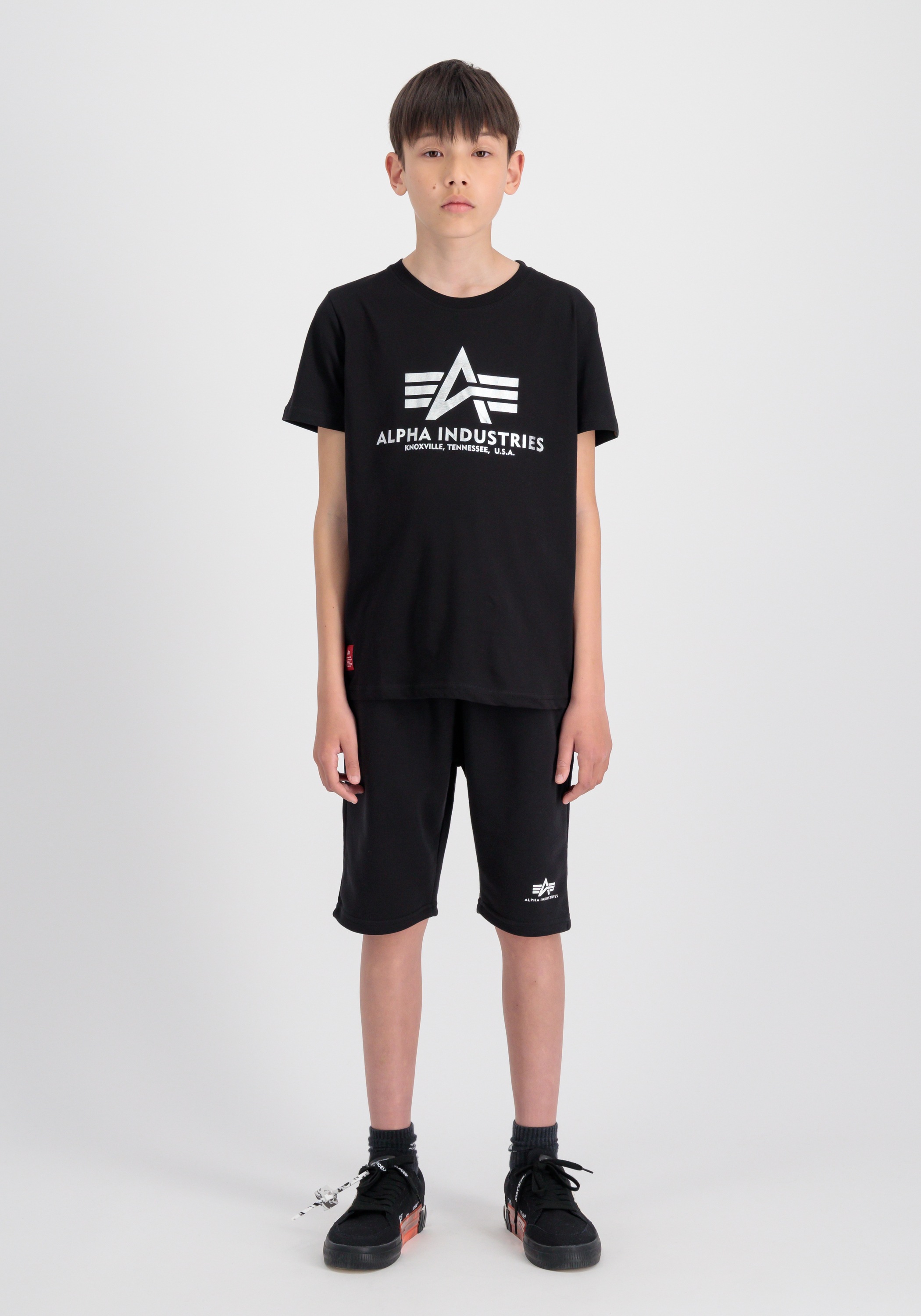 Alpha Industries T-Shirt »Basic T Foil Print Kids T-Shirt«