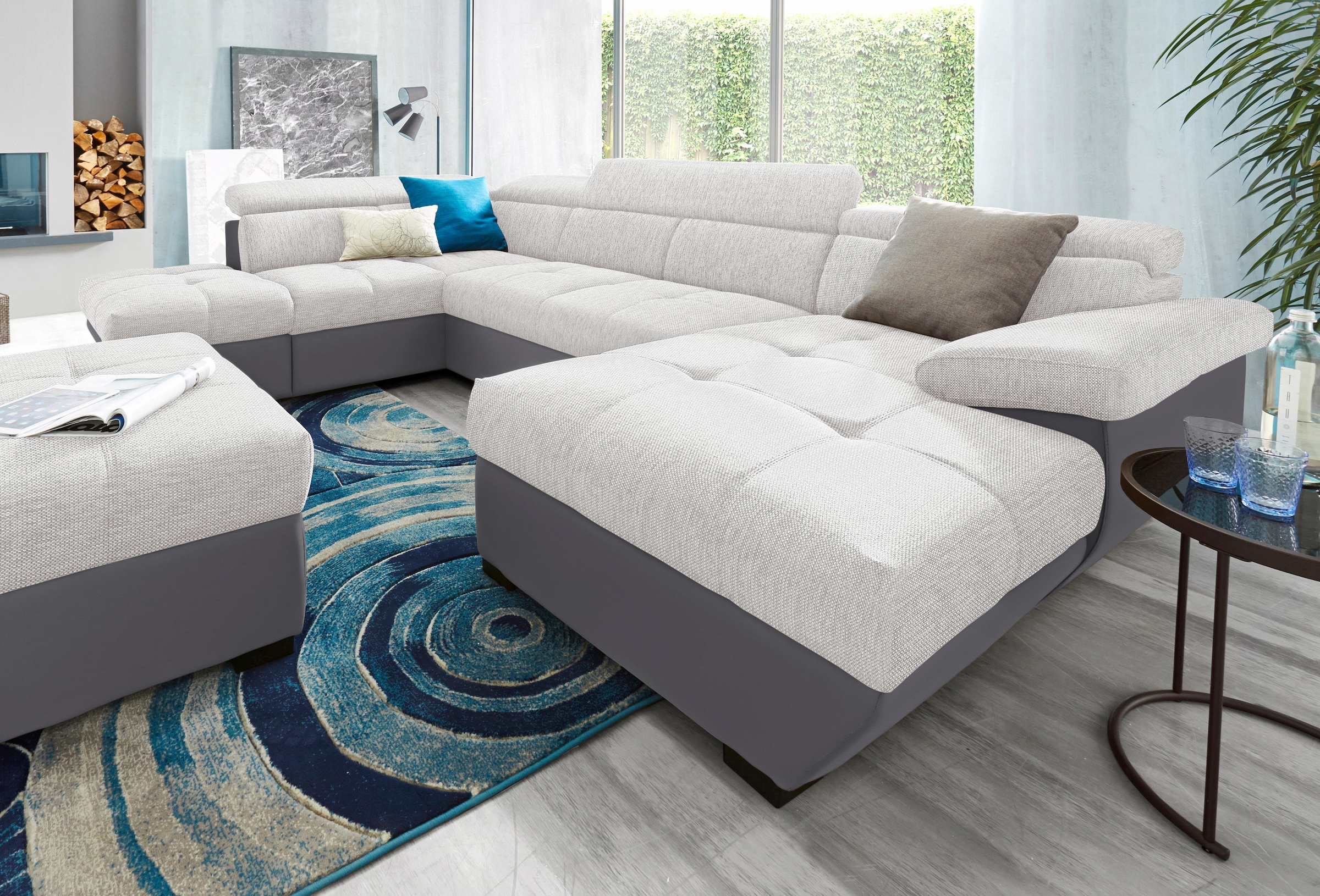 COTTA Wohnlandschaft "Speedway U-Form" mit Kopfteilverstellung, wahlweise m günstig online kaufen