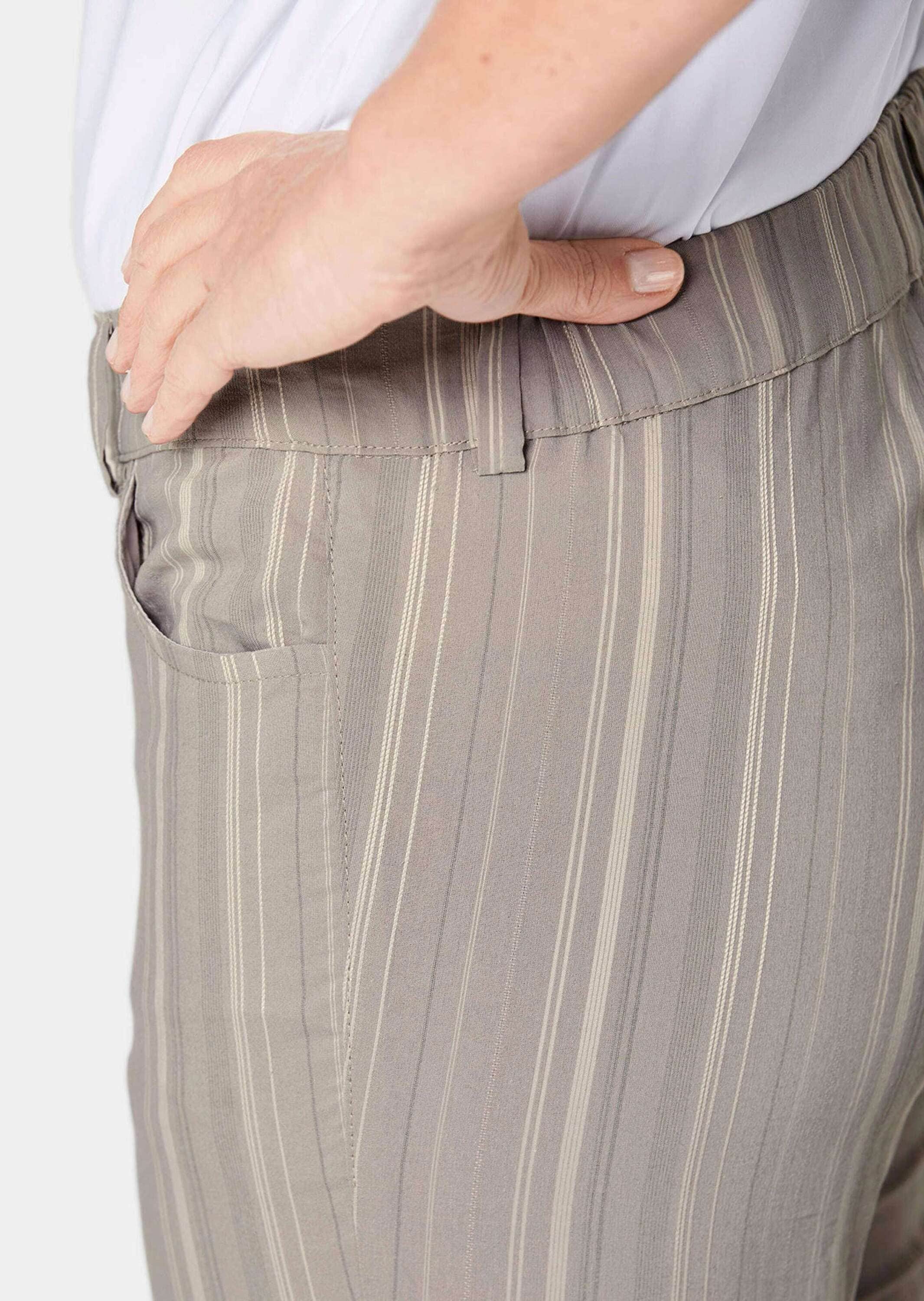 GOLDNER Stoffhose »Struktur-Hose Sportliche Strukturhose in elastischer Ware«