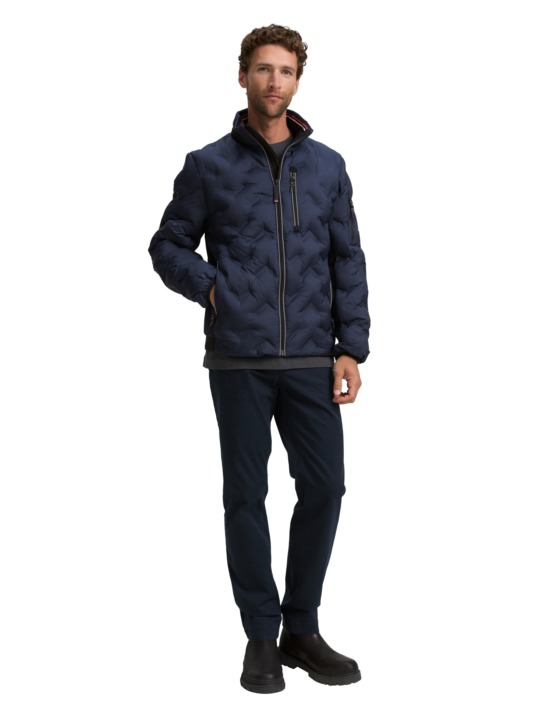 TOM TAILOR Hybridjacke, ohne Kapuze, mit Taschen