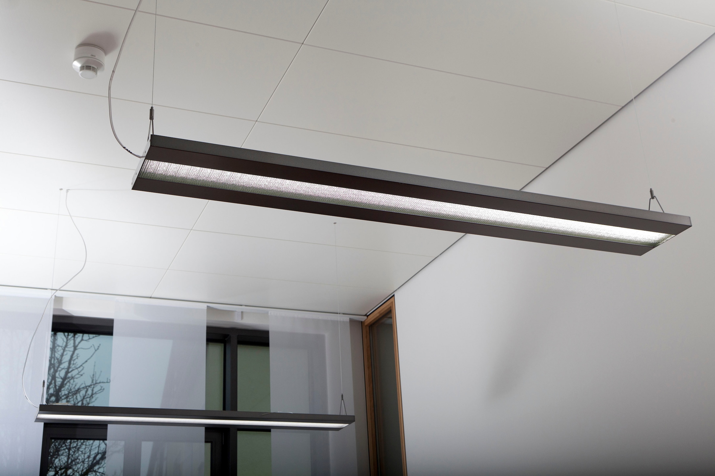 silber Lichtfarbe 80cm Büro/Arbeitszimmer Pendelleuchte L: »Bennet«, LED kaltweiß näve | 30cm B: flammig-flammig, 1 BAUR