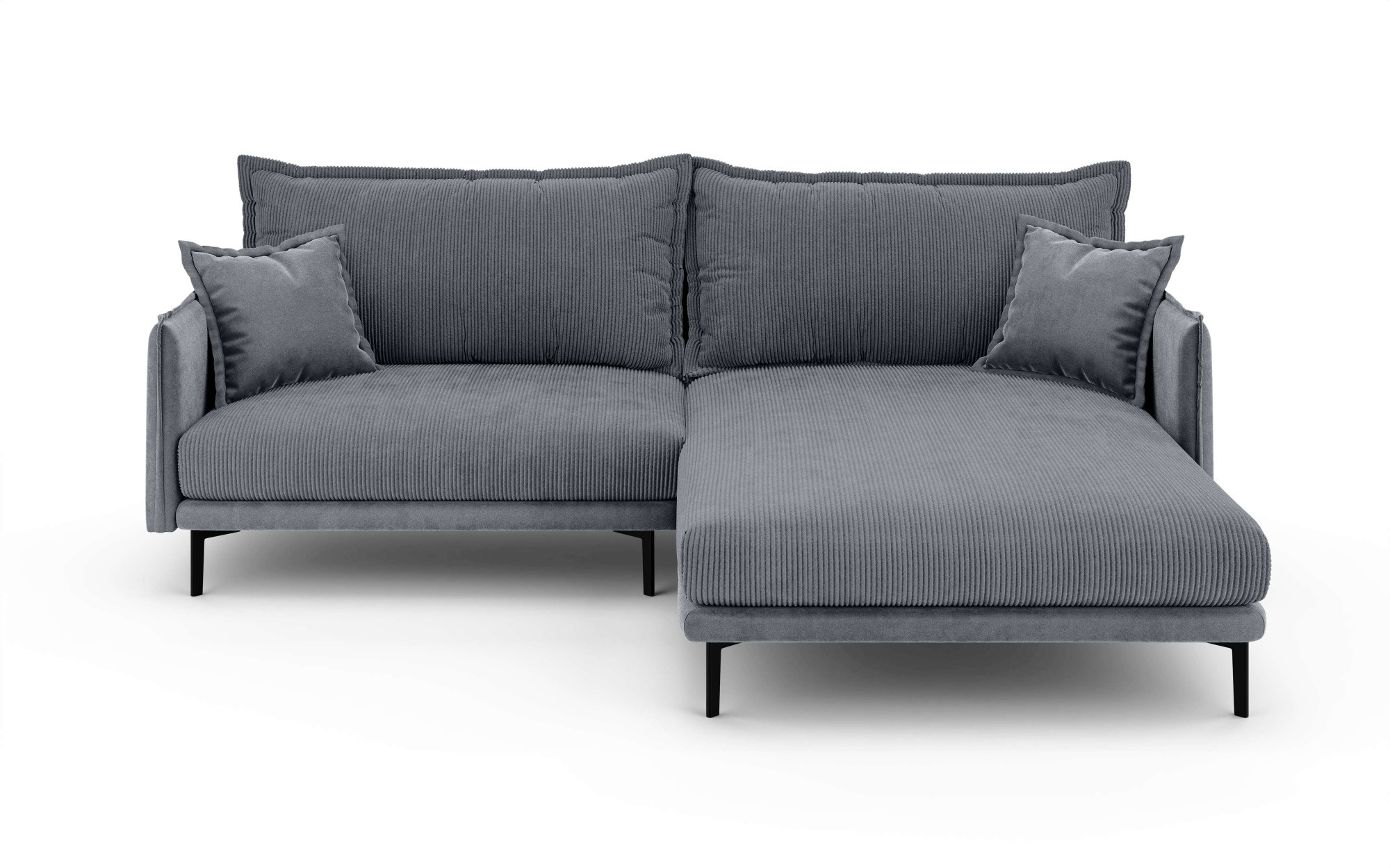 INOSIGN Ecksofa »ALEXANDRIA mit Recamiere rechts oder links bestellbar, moderne Bezüge«, L-Form mit Wellenunterfederung, Maße: B/H/T 246/86/190 cm