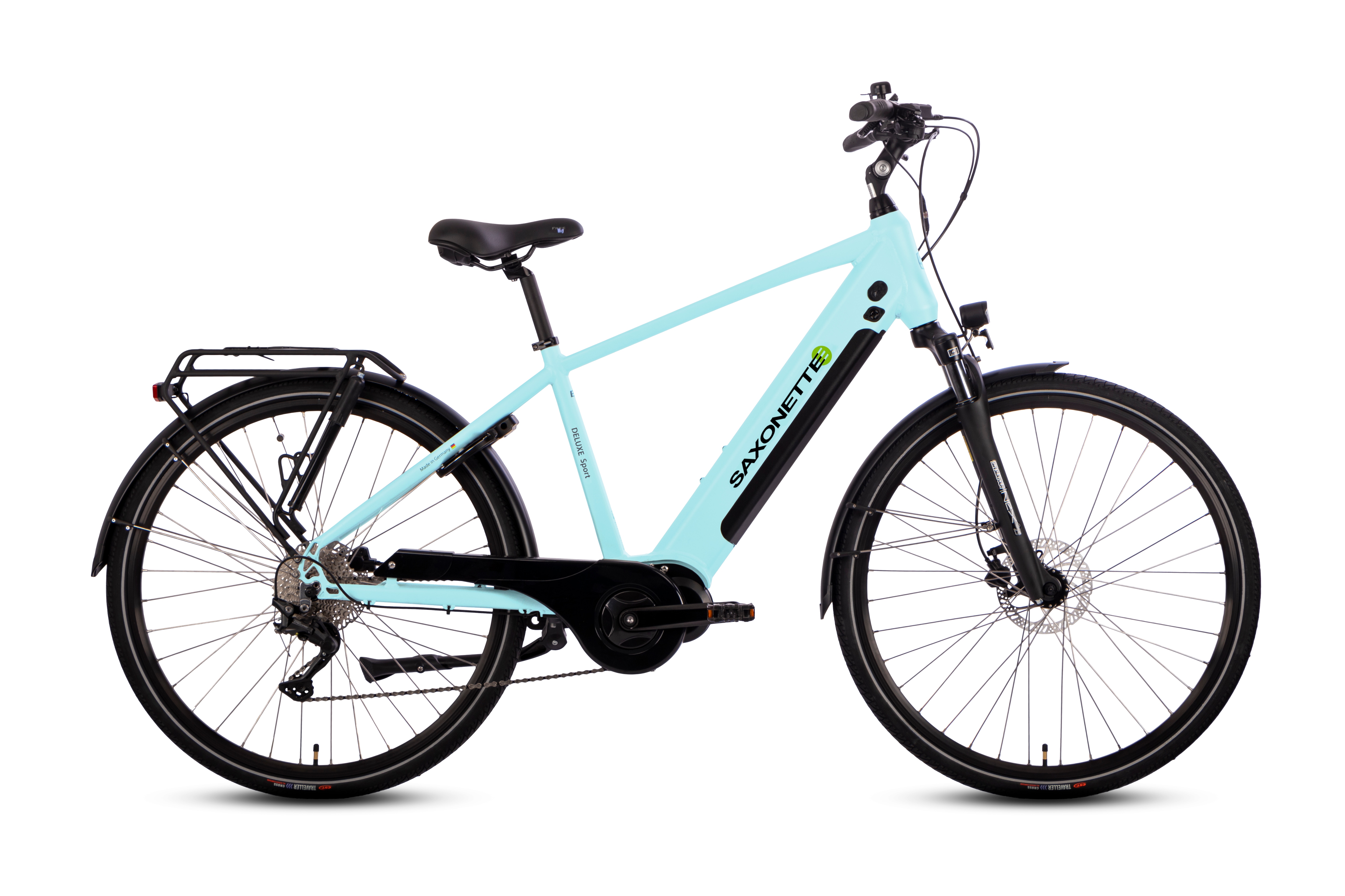 SAXONETTE "ADVANCED SPORT" 3 Gang Shimano Alivio Schaltwerk Kettenschaltung Heckmotor 250 W (mit integr. Akku), Elektrofahrrad für Alltag und Einkauf