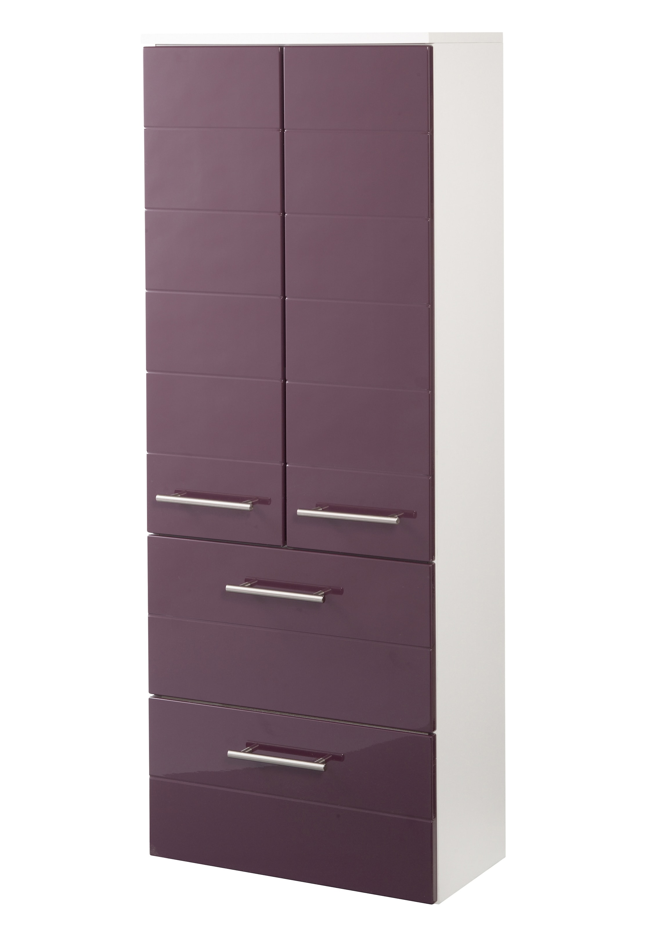 welltime Midischrank "Porto", Breite 50 cm, mit hochglänzenden Fronten günstig online kaufen