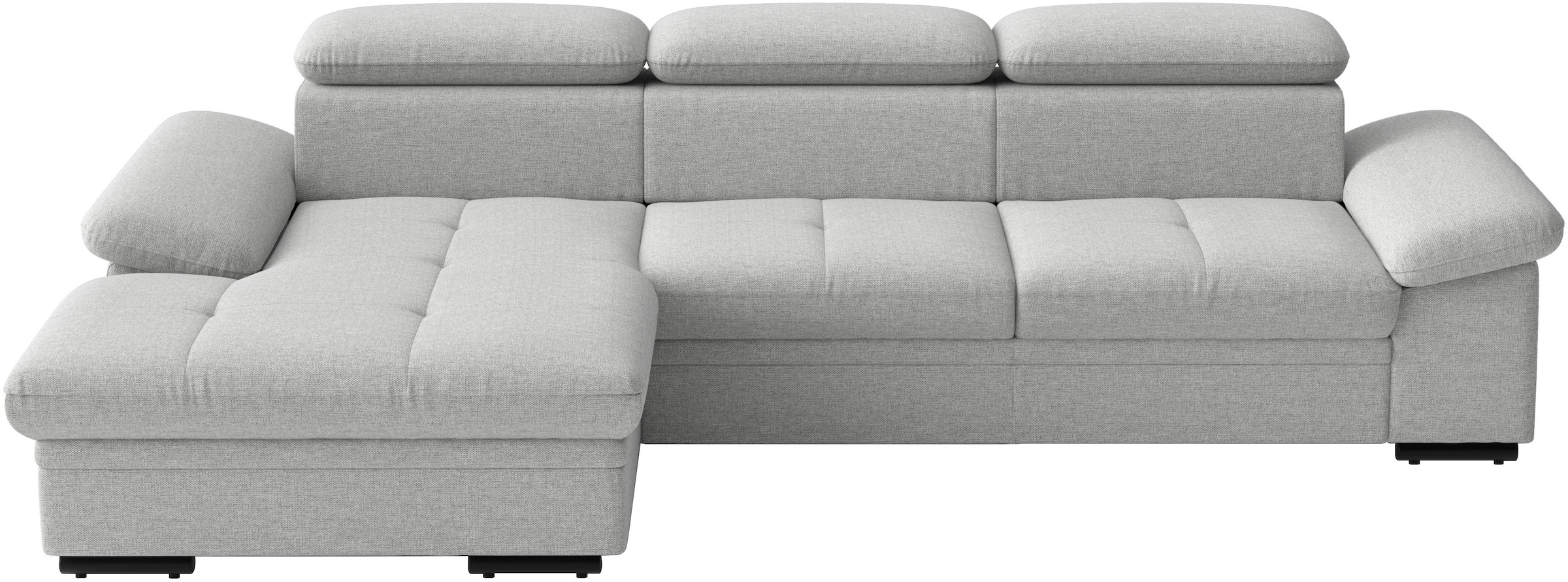 sit&more Ecksofa "Viola L-Form, B: 260 cm, Arm- & Kopfteilverstellung" optional Schlaffunktion,inkl Armteil- & Kopfteilverstellung