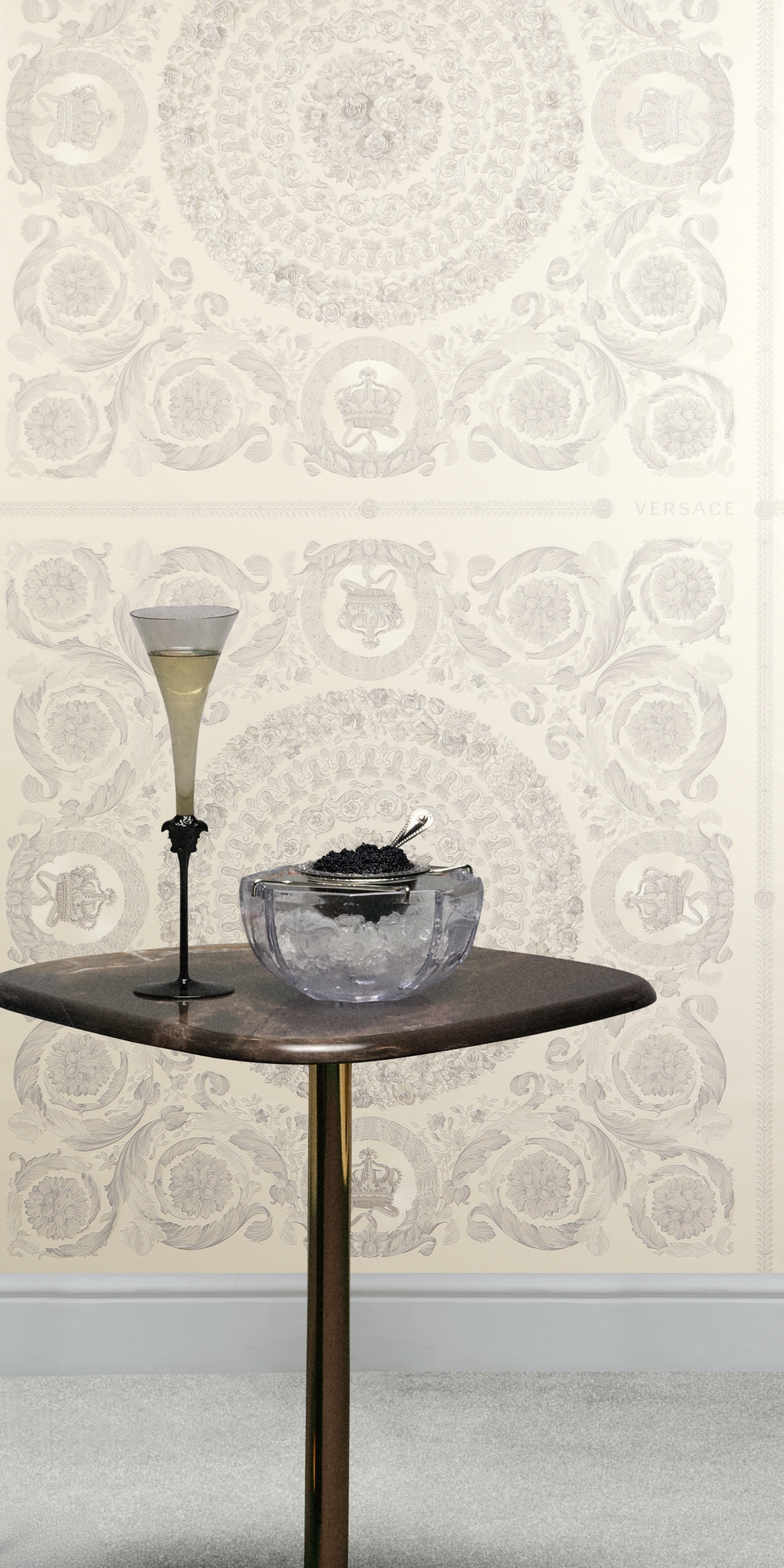 Versace Vliestapete "Versace 6 Heritage –" 3D-Optik Barock Motiv geprägt Opulentes Medaillon-Design mit Glanz & fein strukturierter Oberfläche